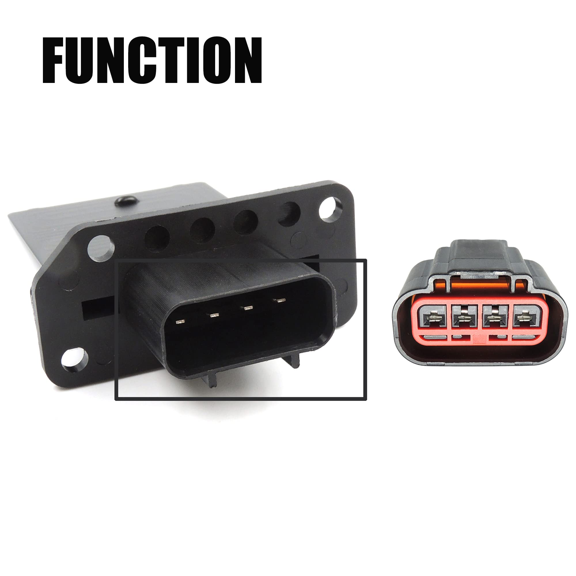 Hisport Wpt688 Wpt 688 Hvac Blower Motor Resistor Connector Wire Harness Pigtail S1763 14 Awg Compatible With Ford F-150 2009-2014