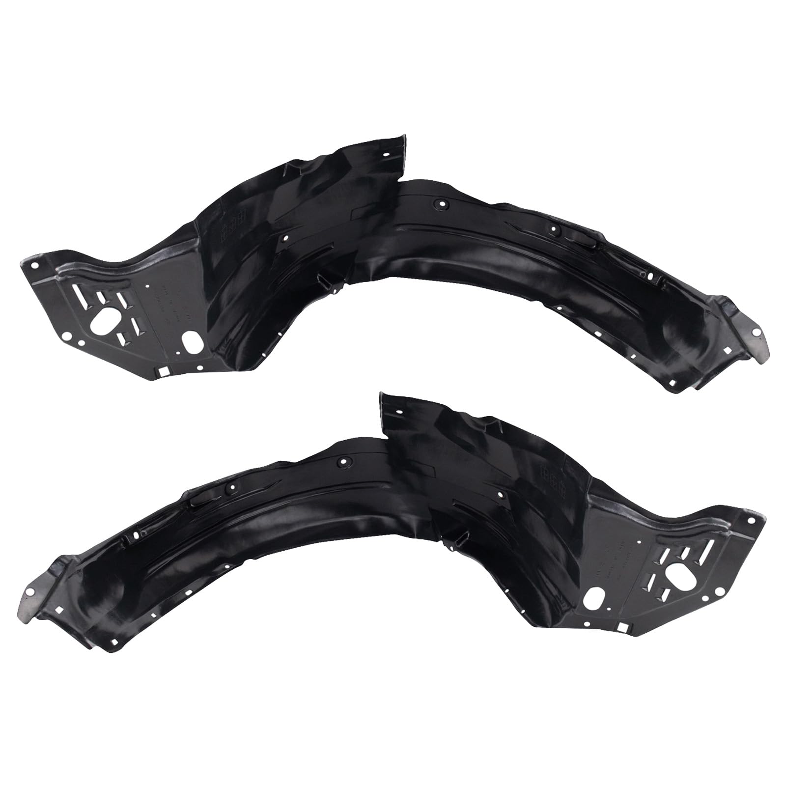 Trq Front Inner Fender Liner Set Compatible With 2009-2014 Acura Tsx Ac1248124 Ac1249124