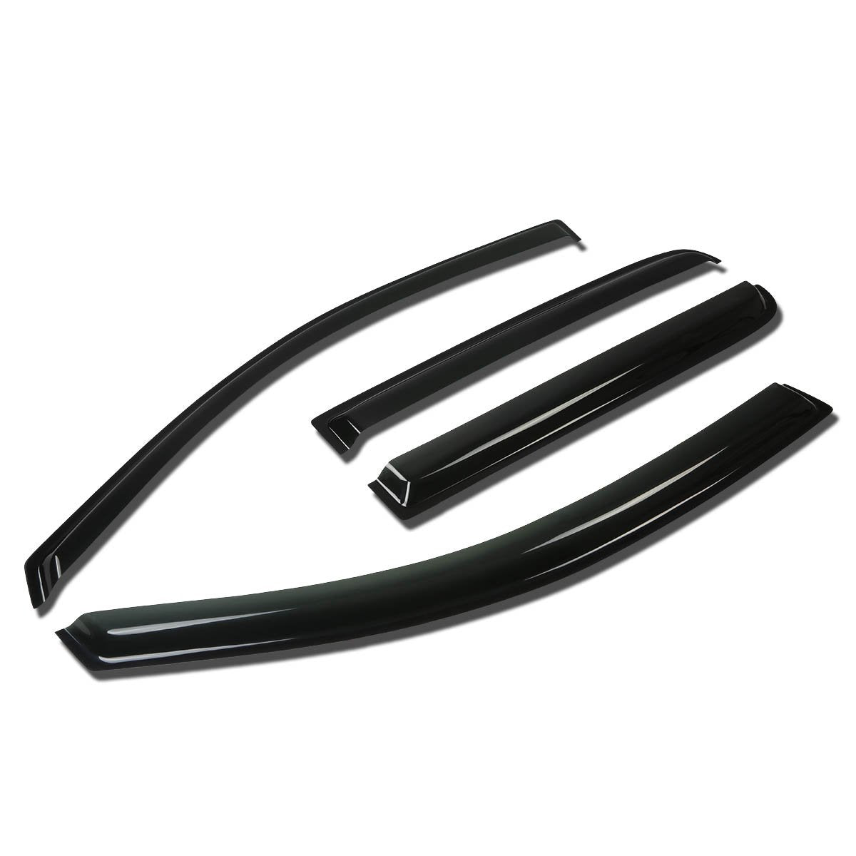 Auto Dynasty Window Visors Compatible with 04-14 Nissan Titan Crew Cab, 4Pcs Front & Rear Tape-On Window Vent Visor Deflectors R