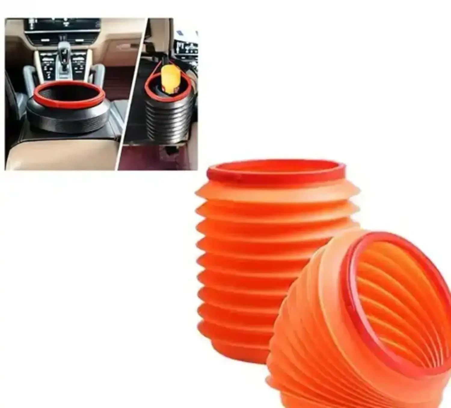 Collapsible Car Trash Bin and Storage Organizers, 4L Dustbin