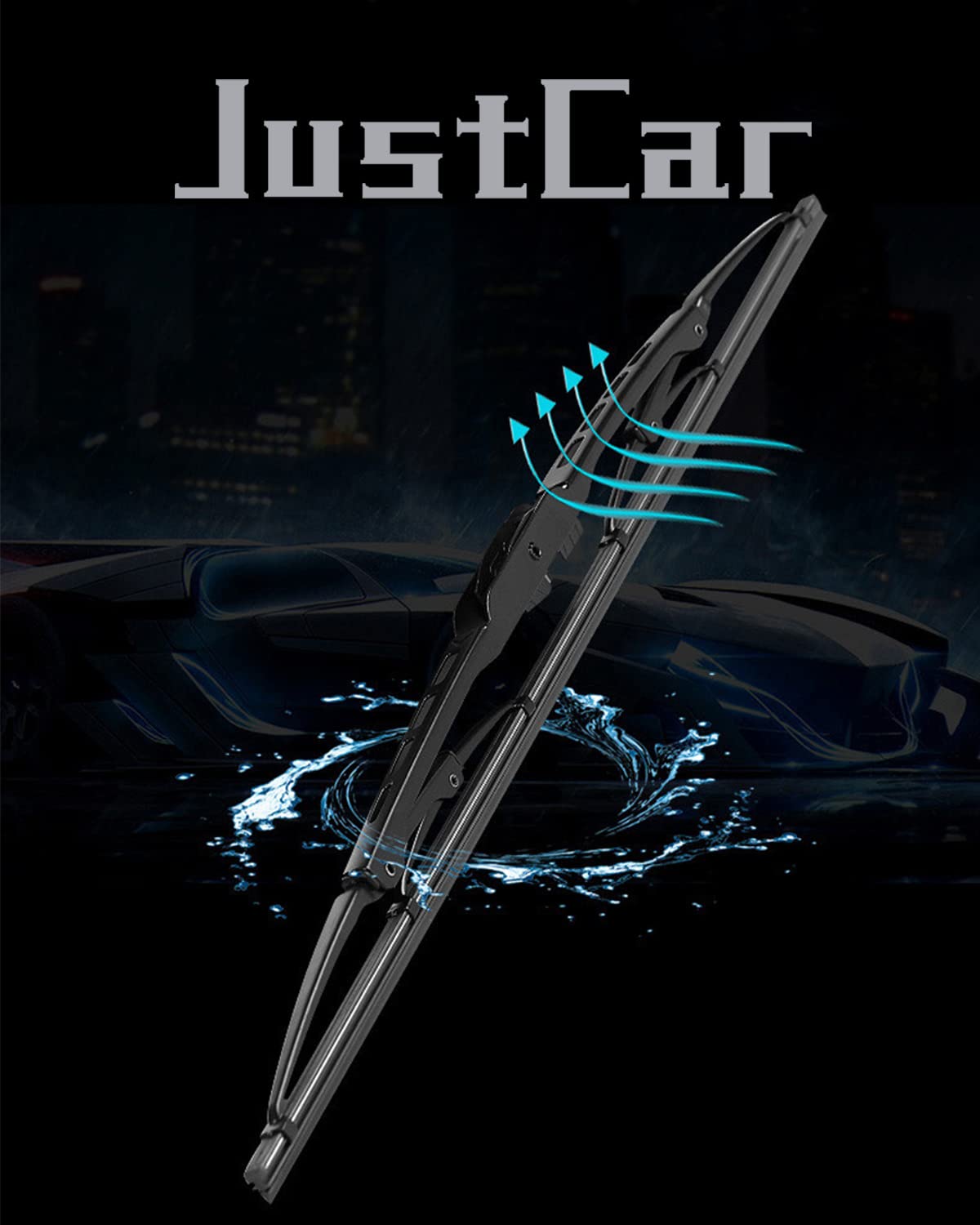 Oem Quality 22' + 22' Premium All-Seasons Durable Stable And Quiet Metal Frame Windshield Wiper Blades(Set Of 2)