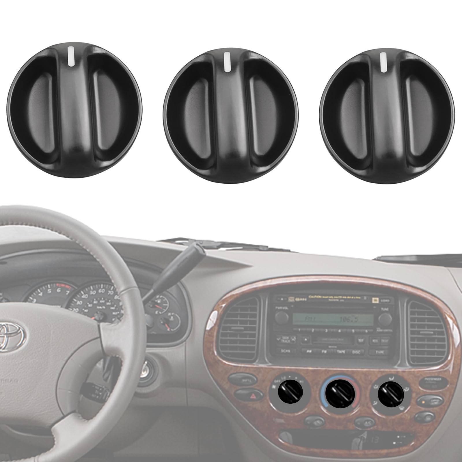 Osompar AC Climate Control Knob Compatible with Toyota Tundra 2000 2001 2002 2003 2004 2005 2006 Replaces 55905-0C010,Air Condit