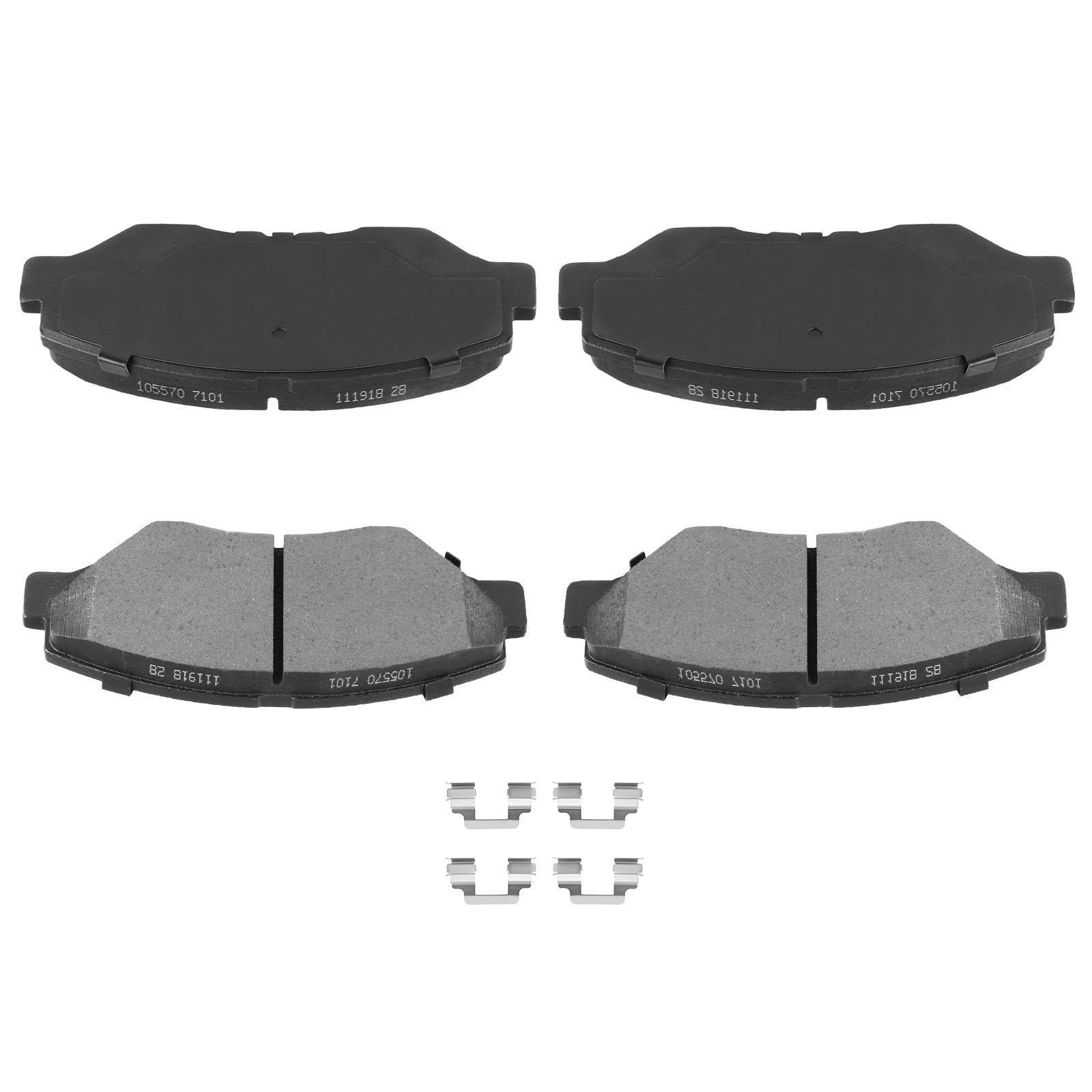 Automuto 4Pcs Front Ceramic Disc Brake Pads Set D943 For Acura Ilx For Honda Accord Civic Cr-V Element Fit Pilot