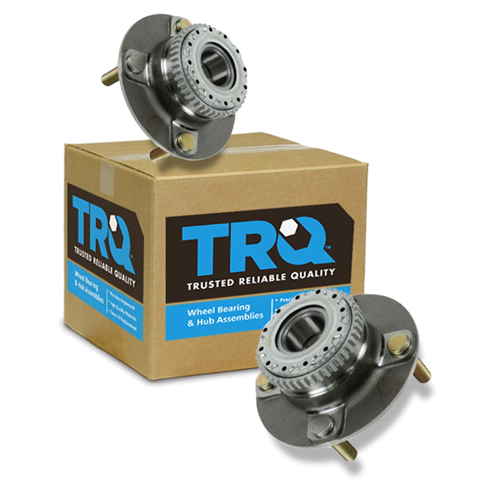 Trq Rear Wheel Hub Bearings Assembly Set Compatible With 2001-2006 Hyundai Elantra 2004-2009 Kia Spectra 2005-2009 Spectra5