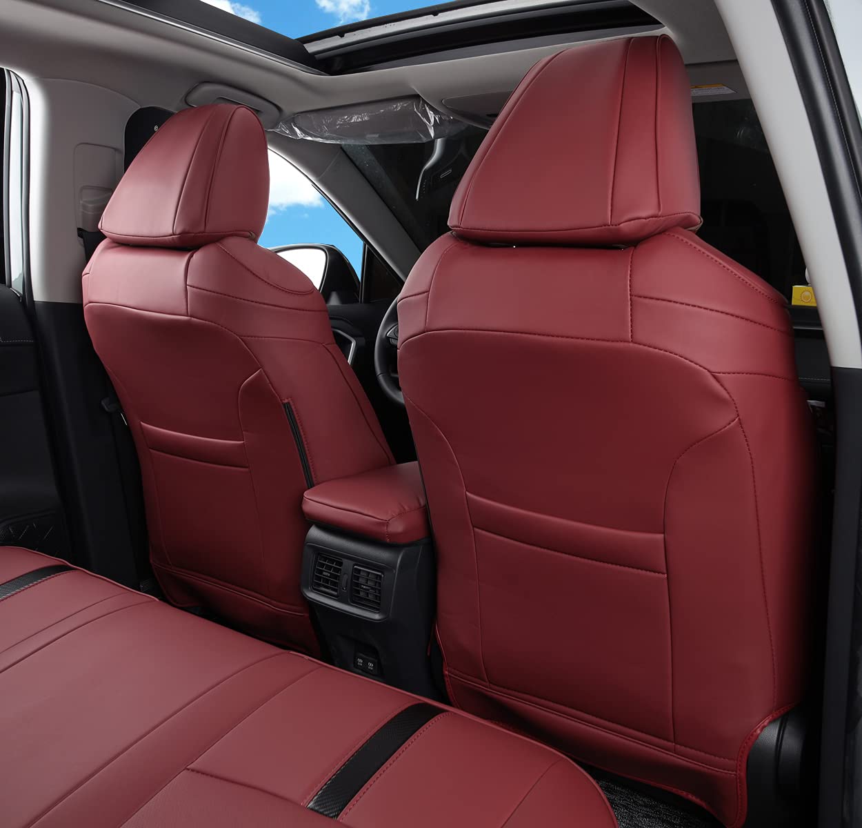 Luluda Custom Fit Rav4 Seat Covers Full Set For Toyota Rav4 2019 2020 2021 2022 2023 2024 2025 Le Limited Xle Hybrid With Waterp