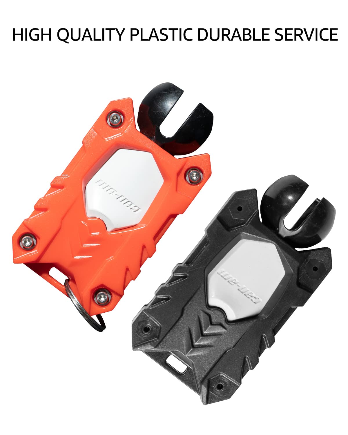 A & Utv Pro Sporty Key Holder For Ryker, Outlander, Ignition Key Fob Holder Compatible With All Can Am Ryker Models 600 900 Accessories, Red Black, Pack Of 2