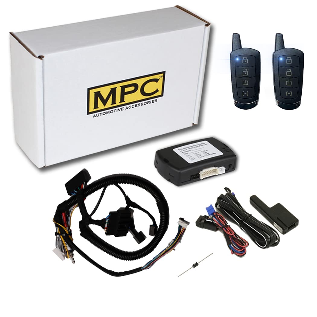 MPC 4-Button Remote Starter Compatible with 2014-2018 Ford Transit Connect - T-Harness - Includes (2) 4-Button Extended Range Re