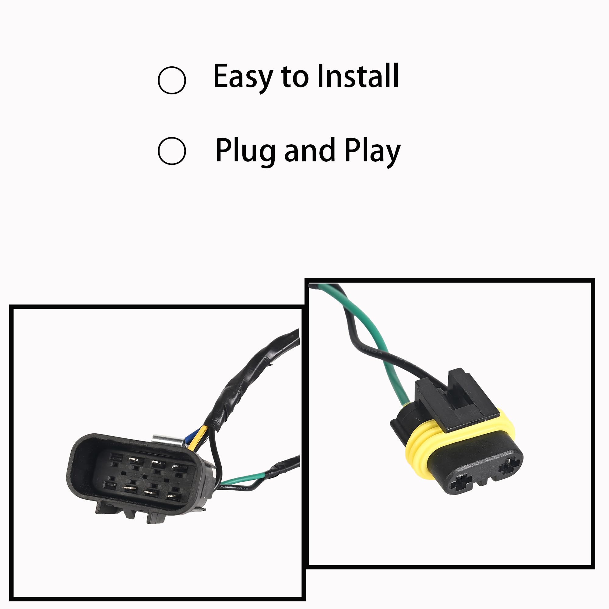 Headlight Wiring Harness Headlight Wire Harness Assembly Compatible With Chevy Silverado 2008-2014 Replace 645-745 15841609 2596