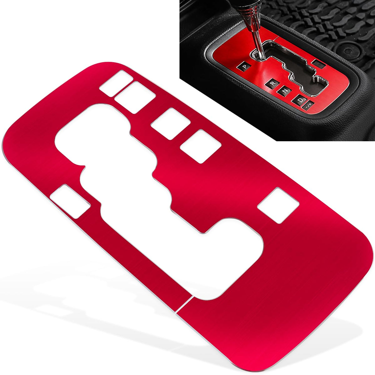Trim Gear Frame Cover Gear Shift Box Cover for Jeep Wrangler 2012-2018 JK JKU Sport Sahara Freedom Rubicon Unlimited Gear Shift 
