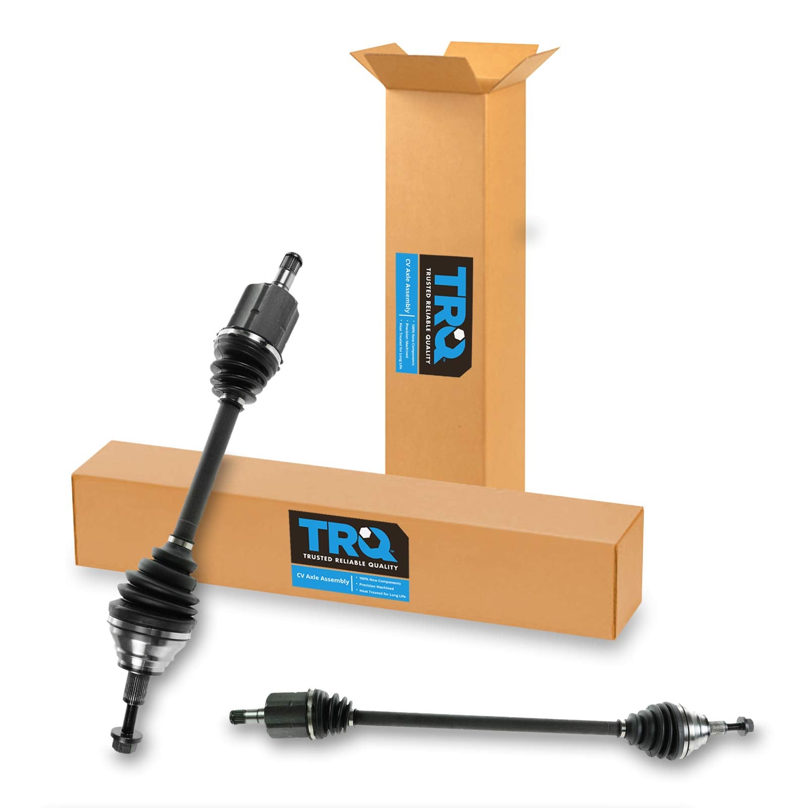 Trq Front Cv Axle Shaft Assembly Set Compatible With 2009 Volkswagen Cc 2010-2018 Golf 2015-2018 Golf Sportwagen 2005-2018 Jetta