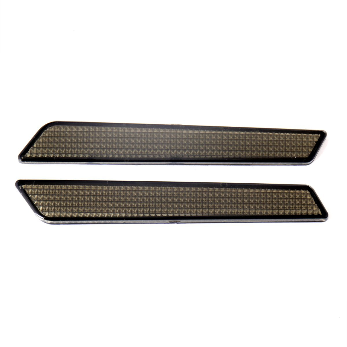 Black Saddlebag Outer Lid Hinge Latch Covers For Harley Touring Electra Road Street Glide 2014-2021 (Black Smoke)