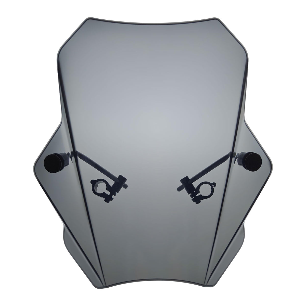 FATECIM 15.5'' Smoke Motorcycle Windscreen Windshield Motorbike Wind Deflector Flyscreen Universal for Harley Davidson Honda Kaw