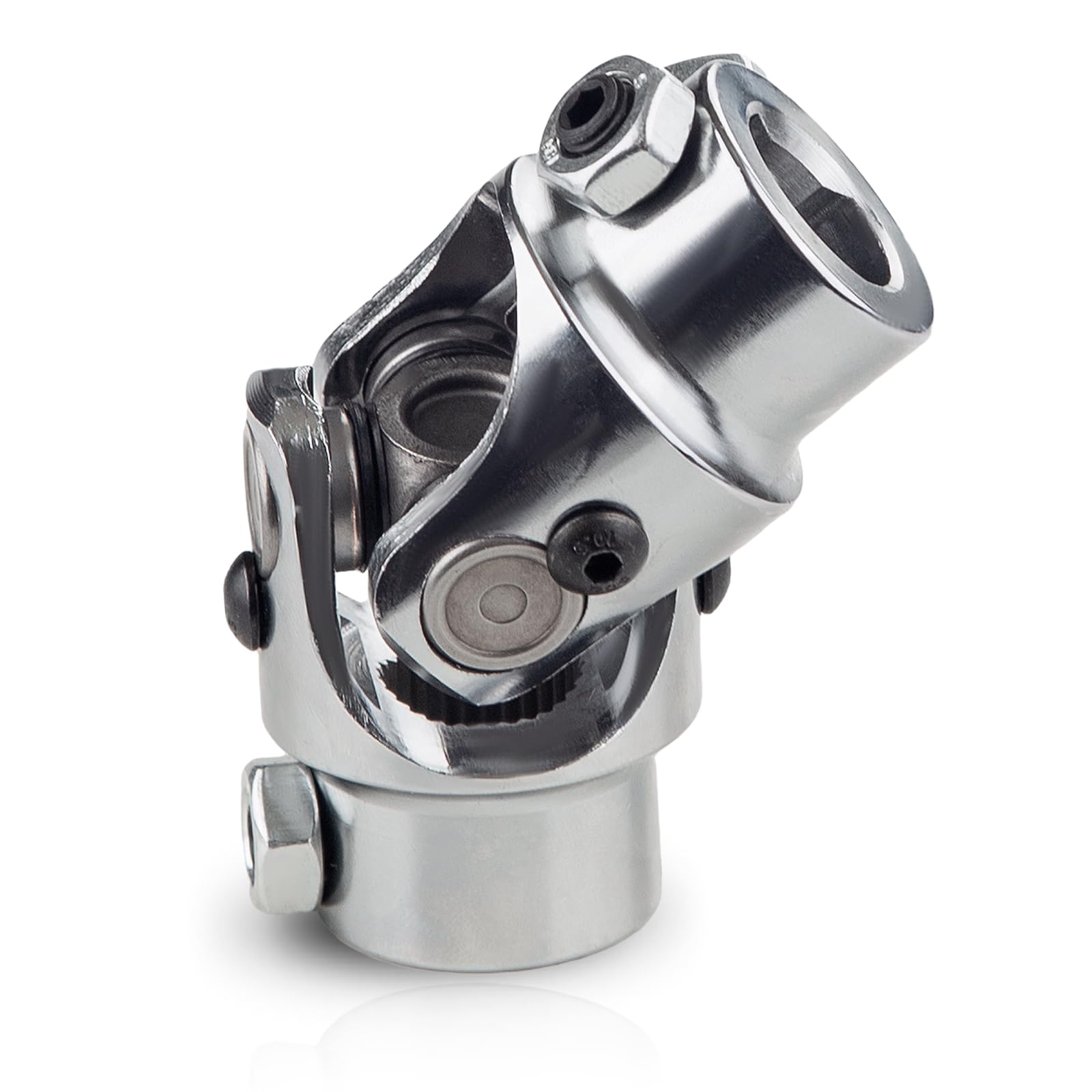 WMPHE Single Steering Shaft Universal U Joint 3/4''-30 Spline to 3/4'' DD, 83mm (3-1/4'') Working Angle 35Degree