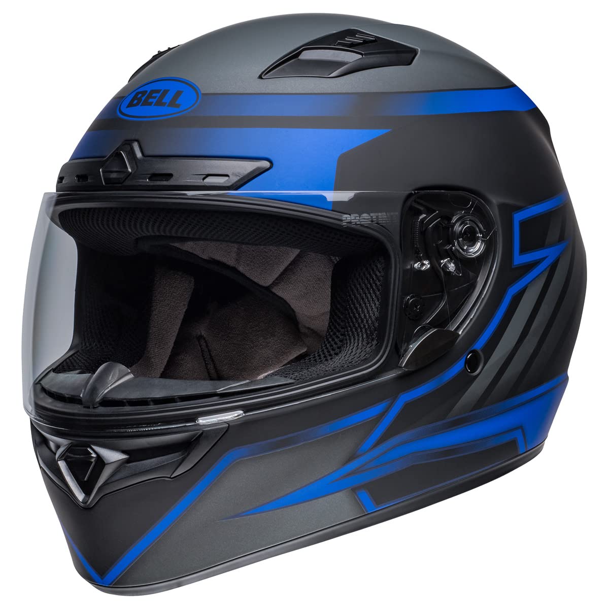 Bell Qualifier Dlx Mips Street Helmet (Riser Matte Black/Blue/Gray - 2X-Large)