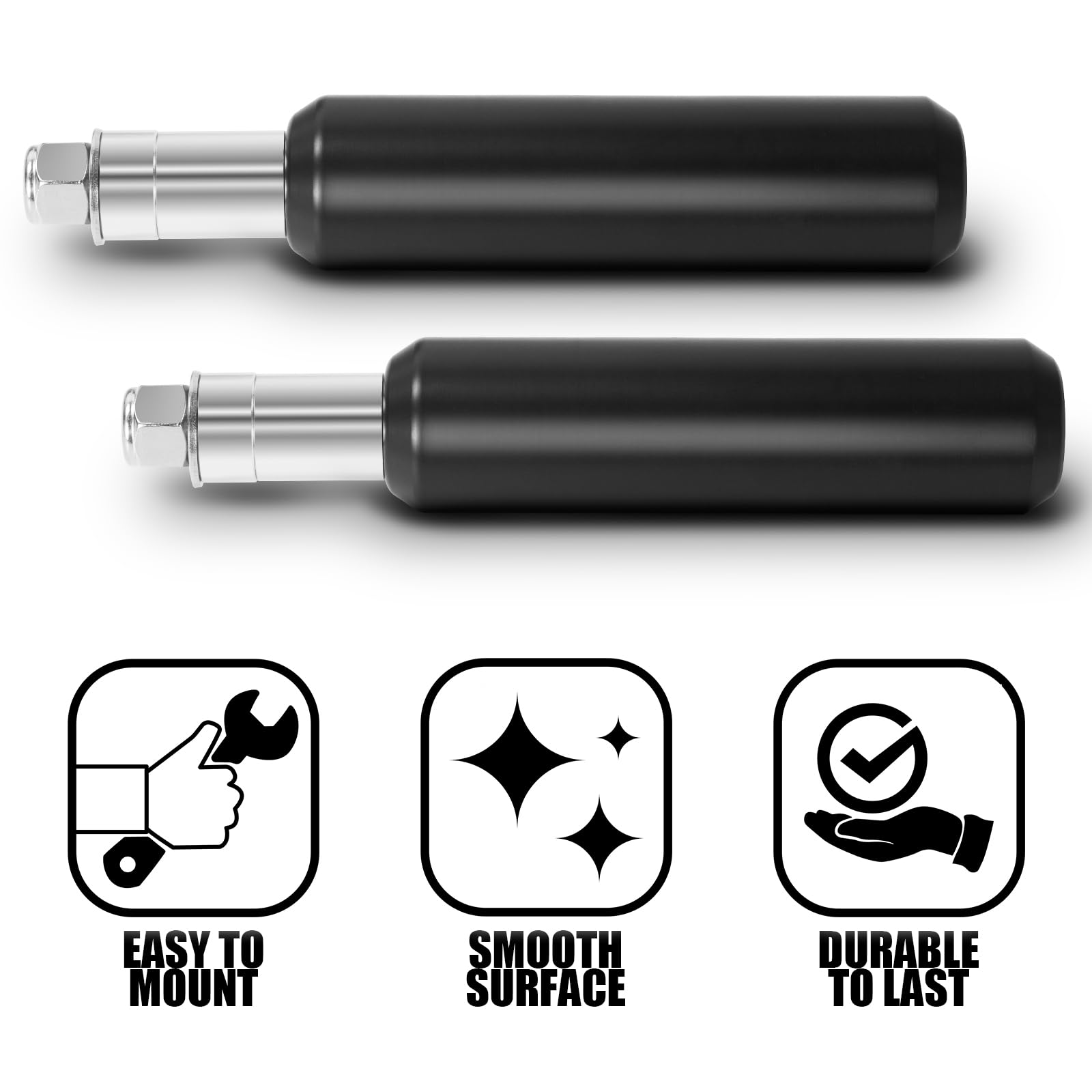 Vastmt Motorcycle No Cut Frame Slider, 6.5 Upper Shock Mount Frame Sliders Anti Crash Protector Falling Protection Compatible Wi