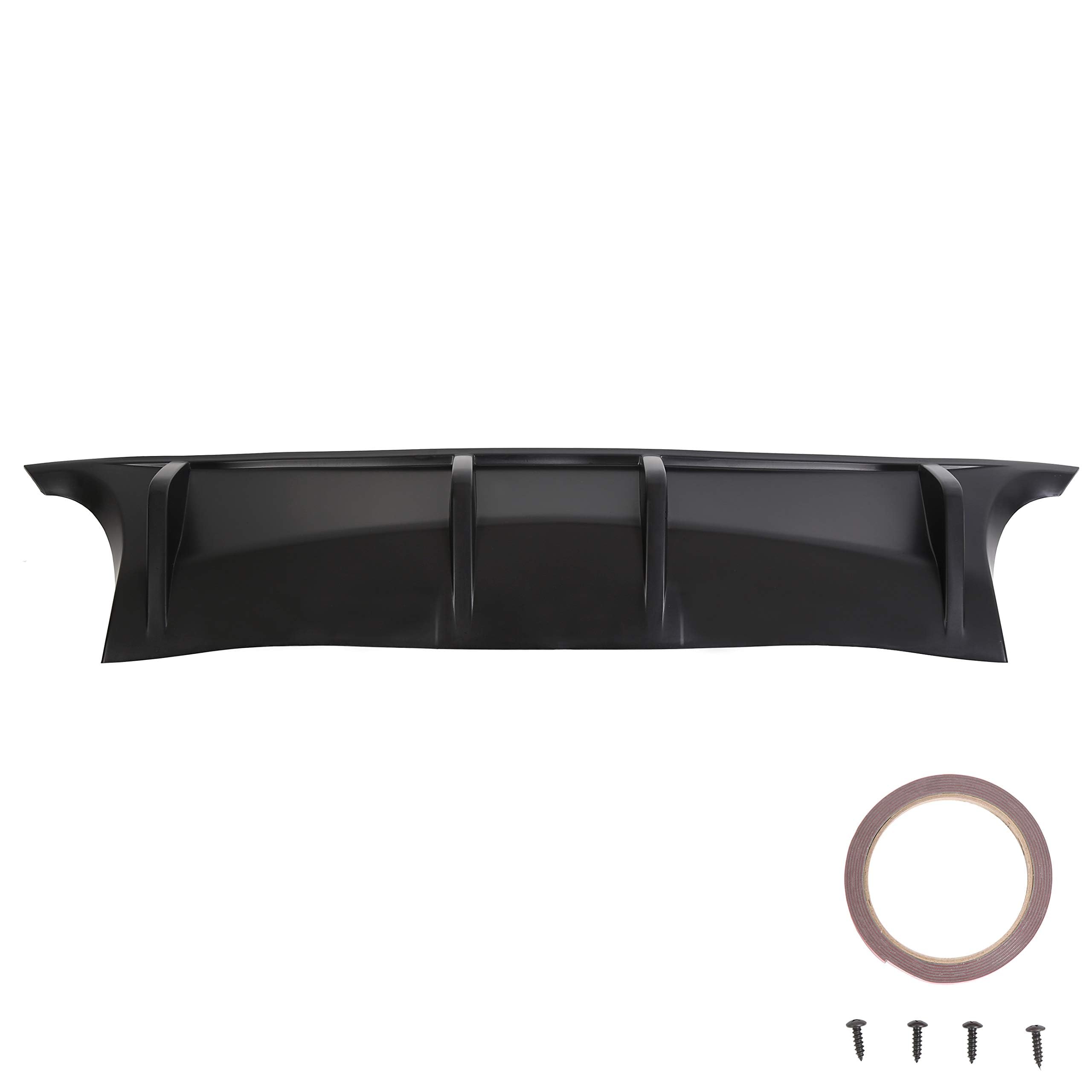 ECOTRIC Rear Bumper Lip Diffuser Compatible with 2009-2015 7th Gen Nissan Maxima Rear Body Kit Bumper Chin Lip Diffuser Spoiler