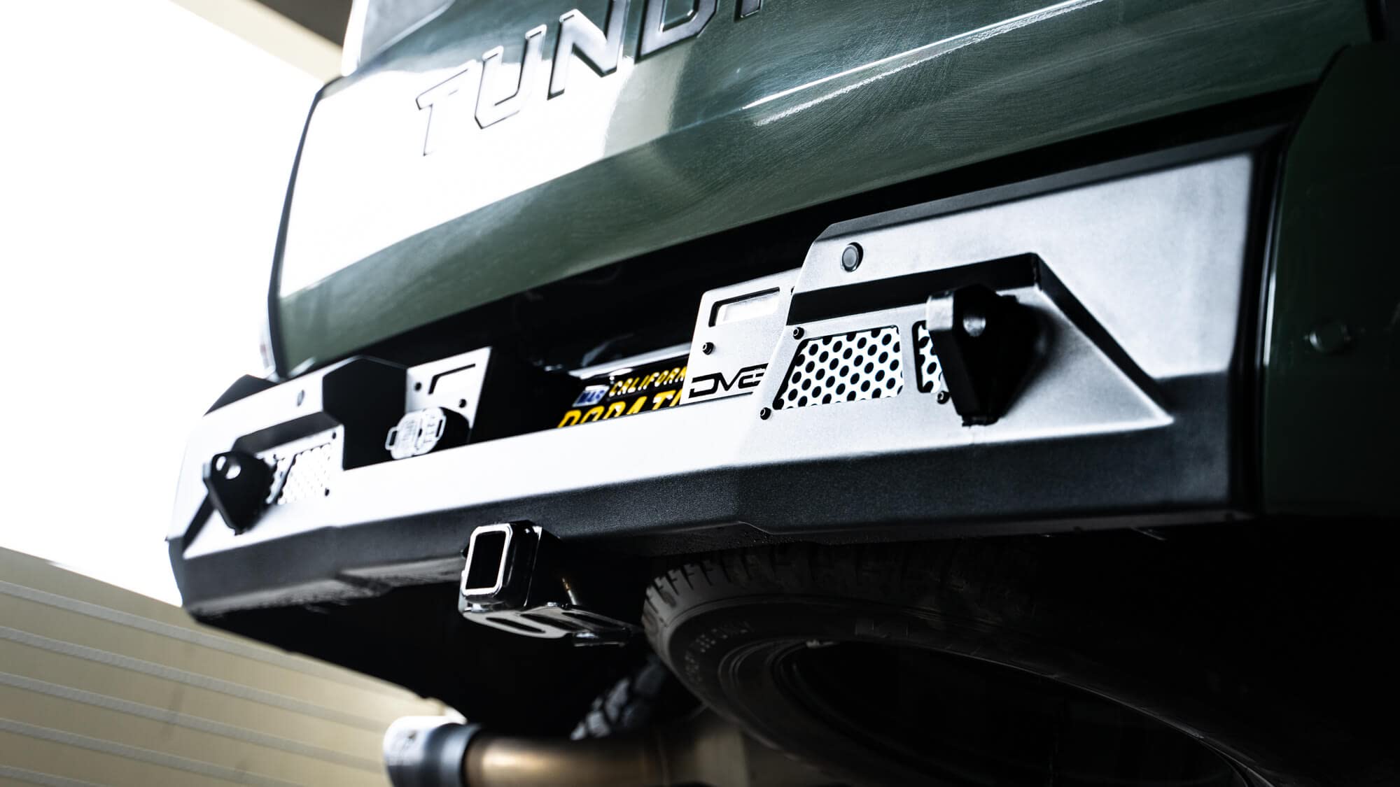 Mto Series Rear Bumper For 2022-2024 Toyota Tundra | Retains Oem Features | Light Mounts For (2) 3' Light Pods | Sleek And Tough Mid-Width Design | Bolt-On Design | Dv8 Offroad