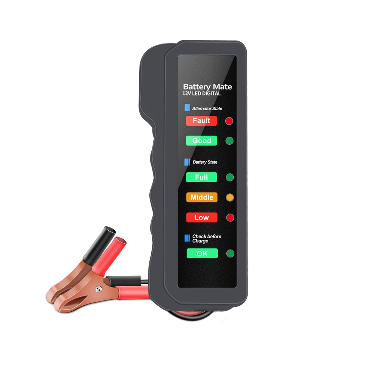 12V Car Battery Tester And Alternator Tester, Automotive Load Tester Indicator, 12 Volt Auto Check For Automobile