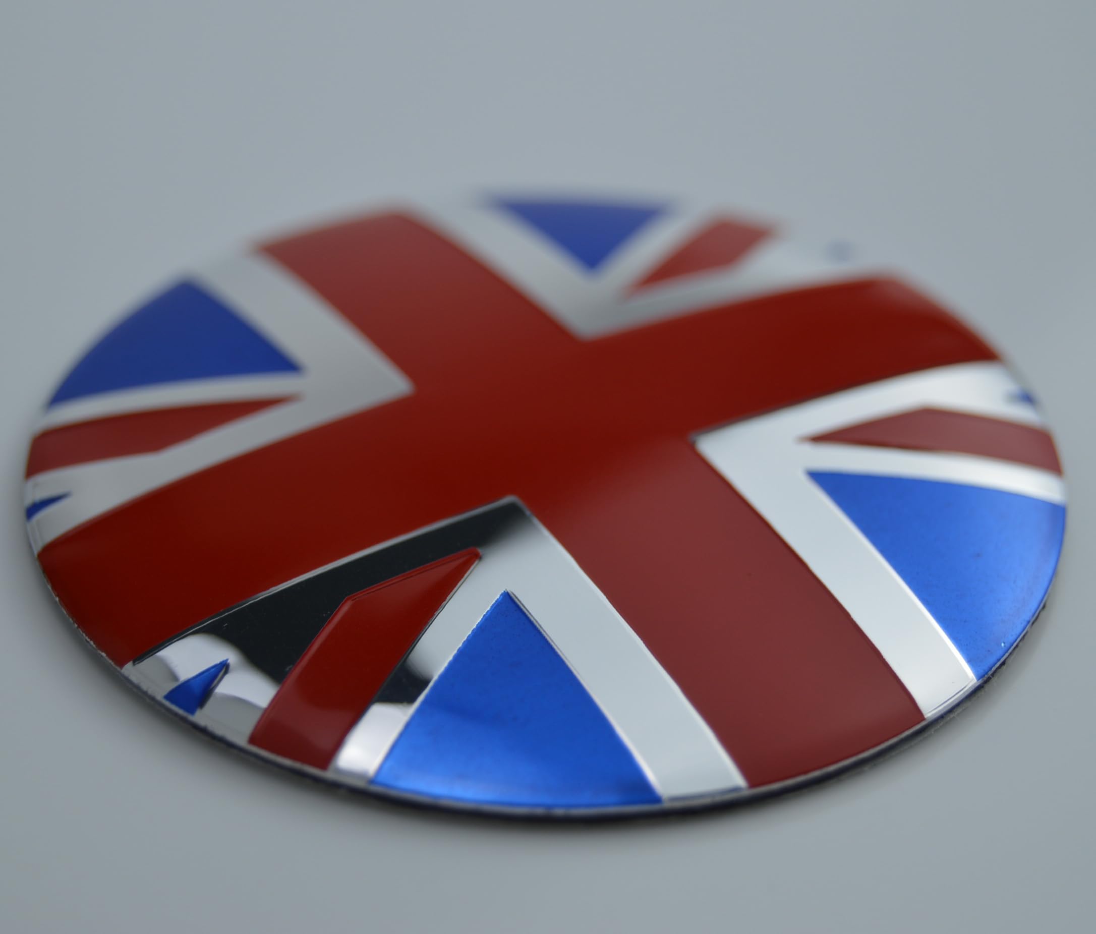 4X Union Jack UK Flag Wheel Hub Center Cap Cover Emblem Overlay for Mini Cooper 52mm 2 inches Hub Center Cap