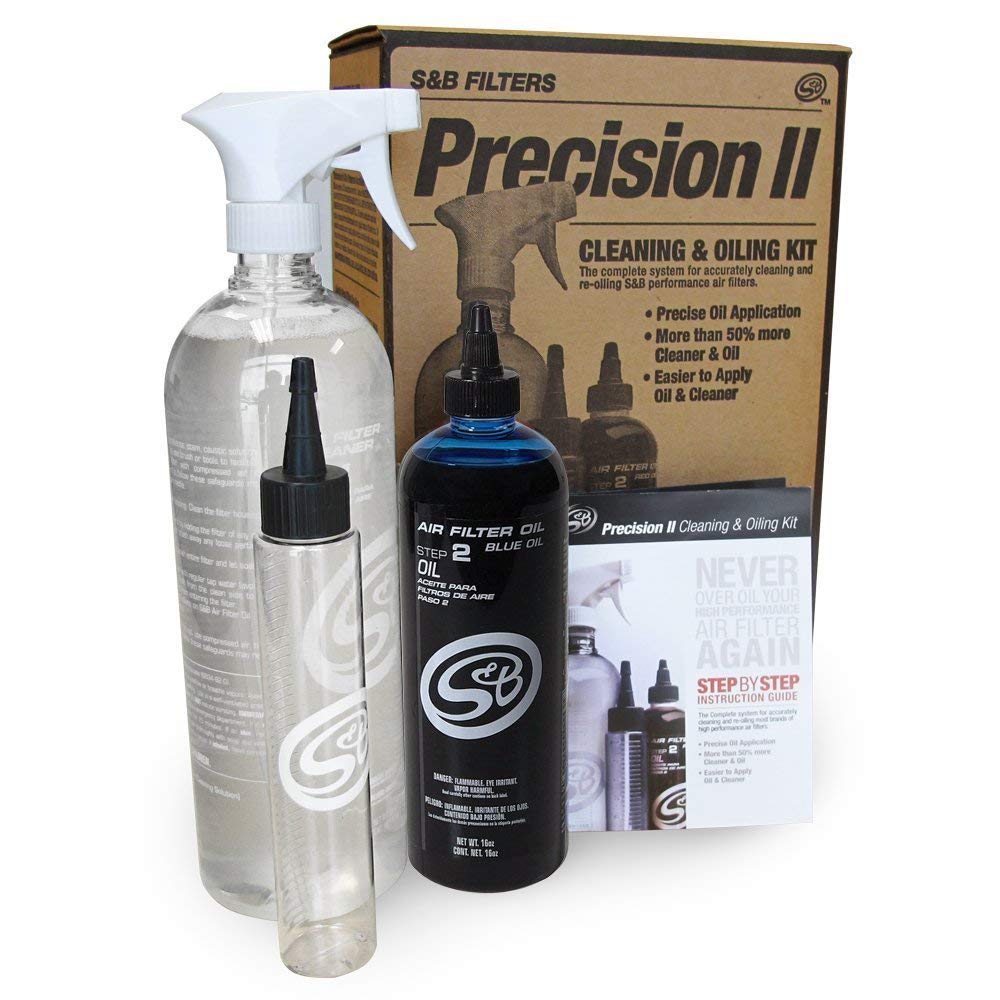 S&B Filters 88-0009 Precision Ii Cleaning & Oil Kit (Blue Oil)