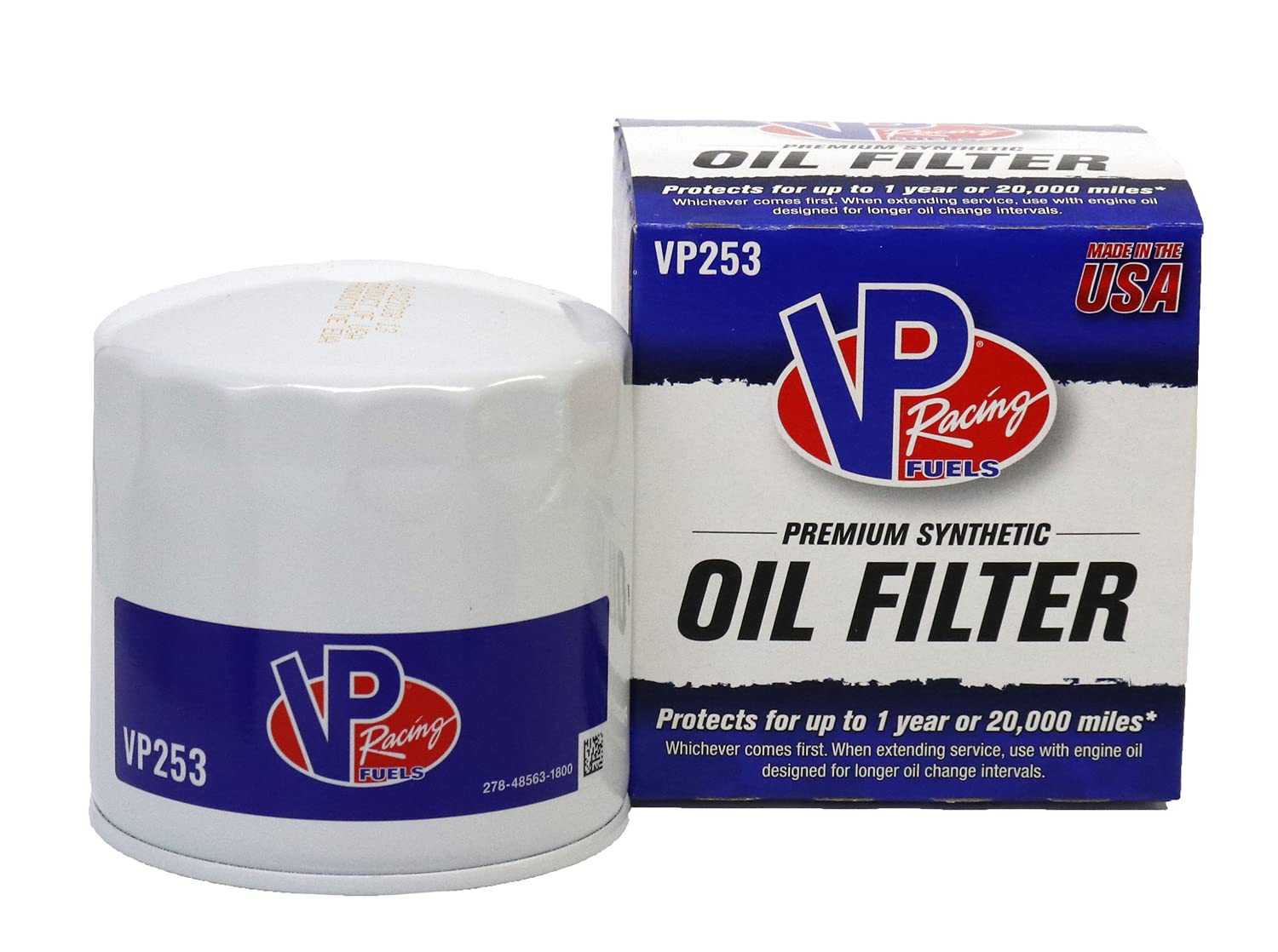 Vp Racing 20,000 Mile Premium Full Synthetic Oil Filter, Vp253, Fits Chrysler, Dodge, Plymouth, Jeep, Eagle