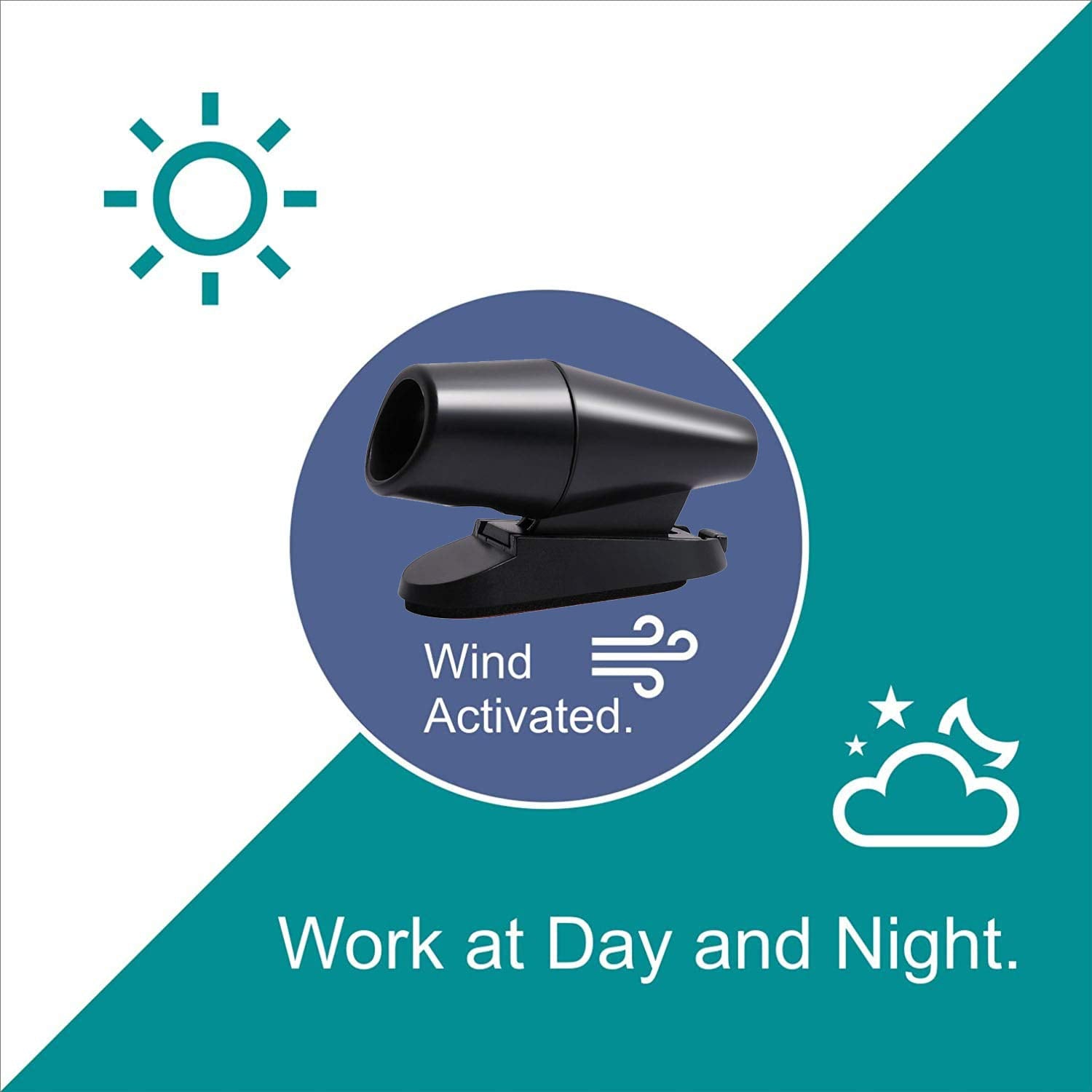 Citkou Deer Whistles For Vehicles Wind Activated Black (2Nd Generation)