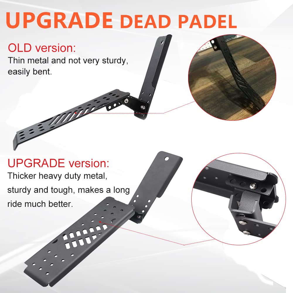 ADTOPI JL Dead Pedal, Gladiator Dead Pedal Left Side Foot Rest Kick Panel Compatible with Jeep Wrangler JL/Gladiator JT 2018 201