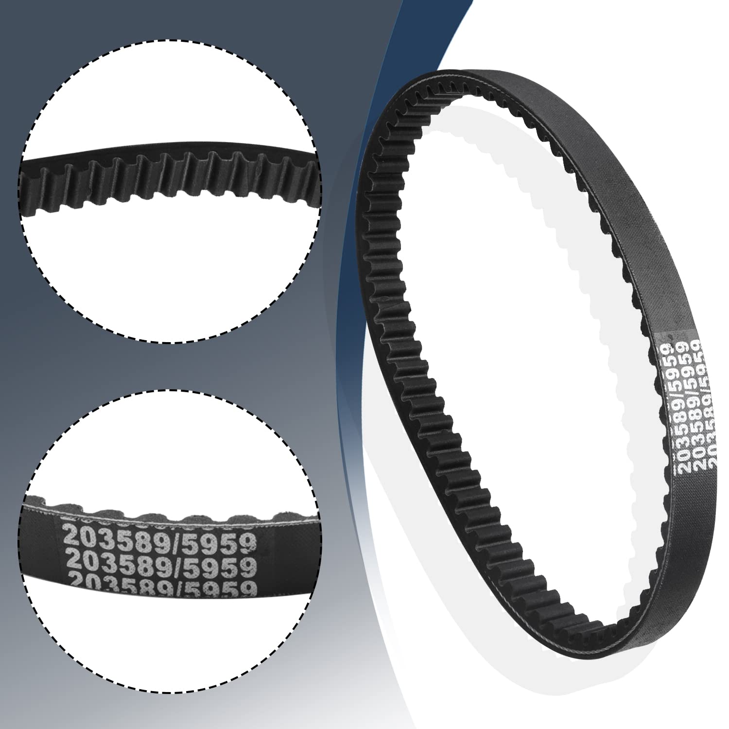 3Pcs GO Kart Drive Belts Fit for 30 Series Torque Converter Go Kart Parts - Drive Belt Clutch Replacement for Manco 5959 / Comet