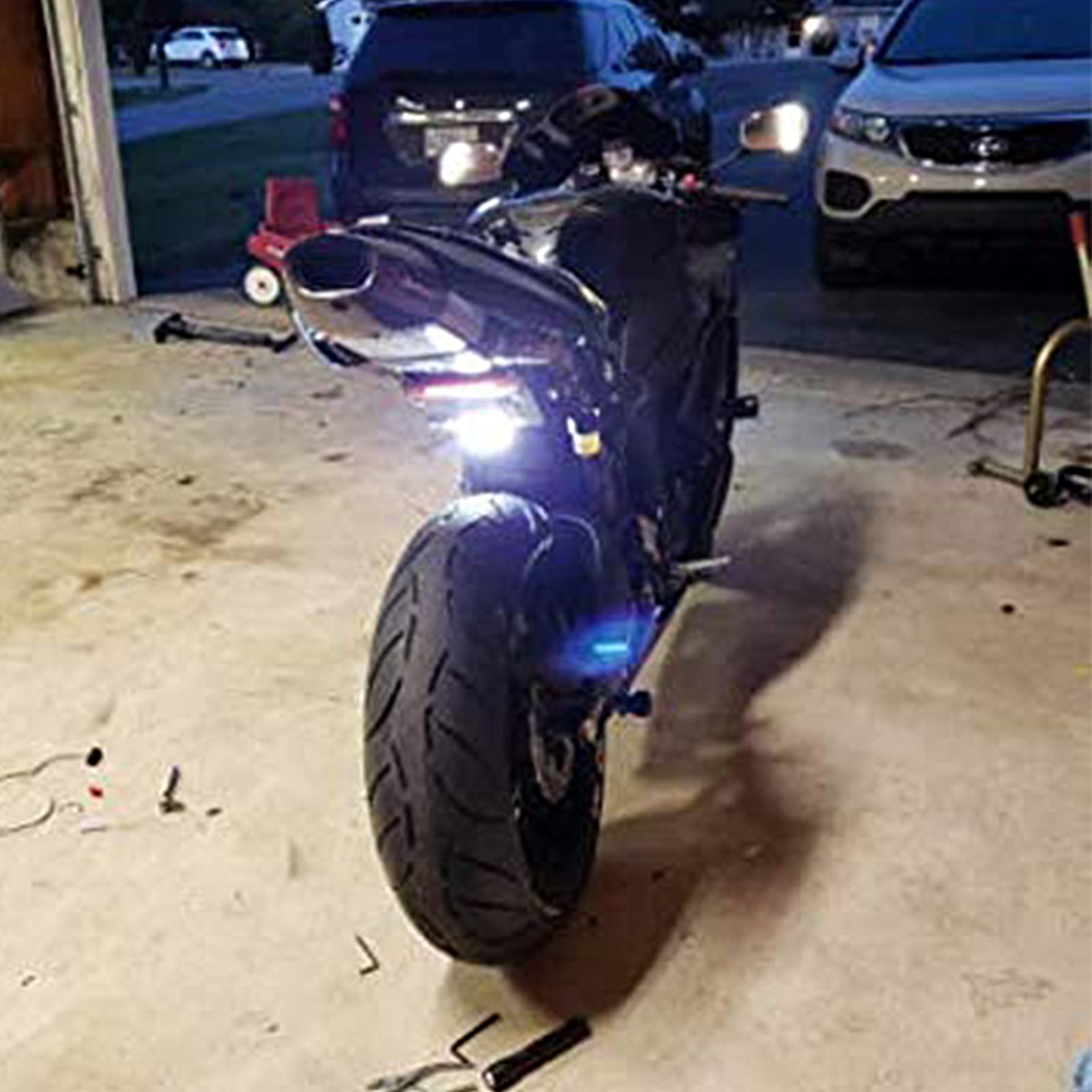 Kingshowstar 1x Waterproof Plate light with 6 White LED For License Plate Light,Backup Light,tail light or Brake Light for Motor