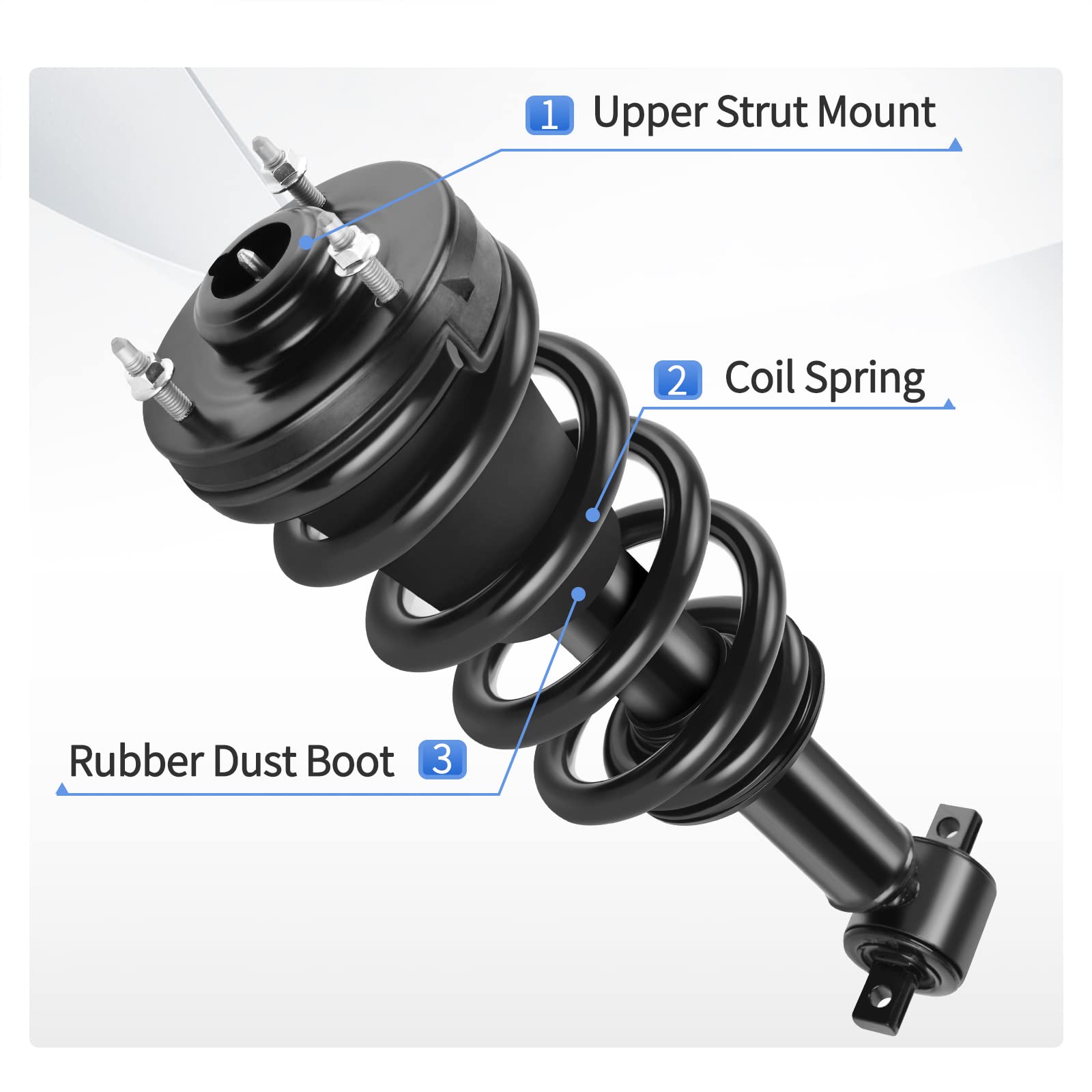 Yitamotor Front Complete Struts Compatible With 2007-2013 Chevrolet Silverado 1500 2007-2013 Gmc Sierra 1500
