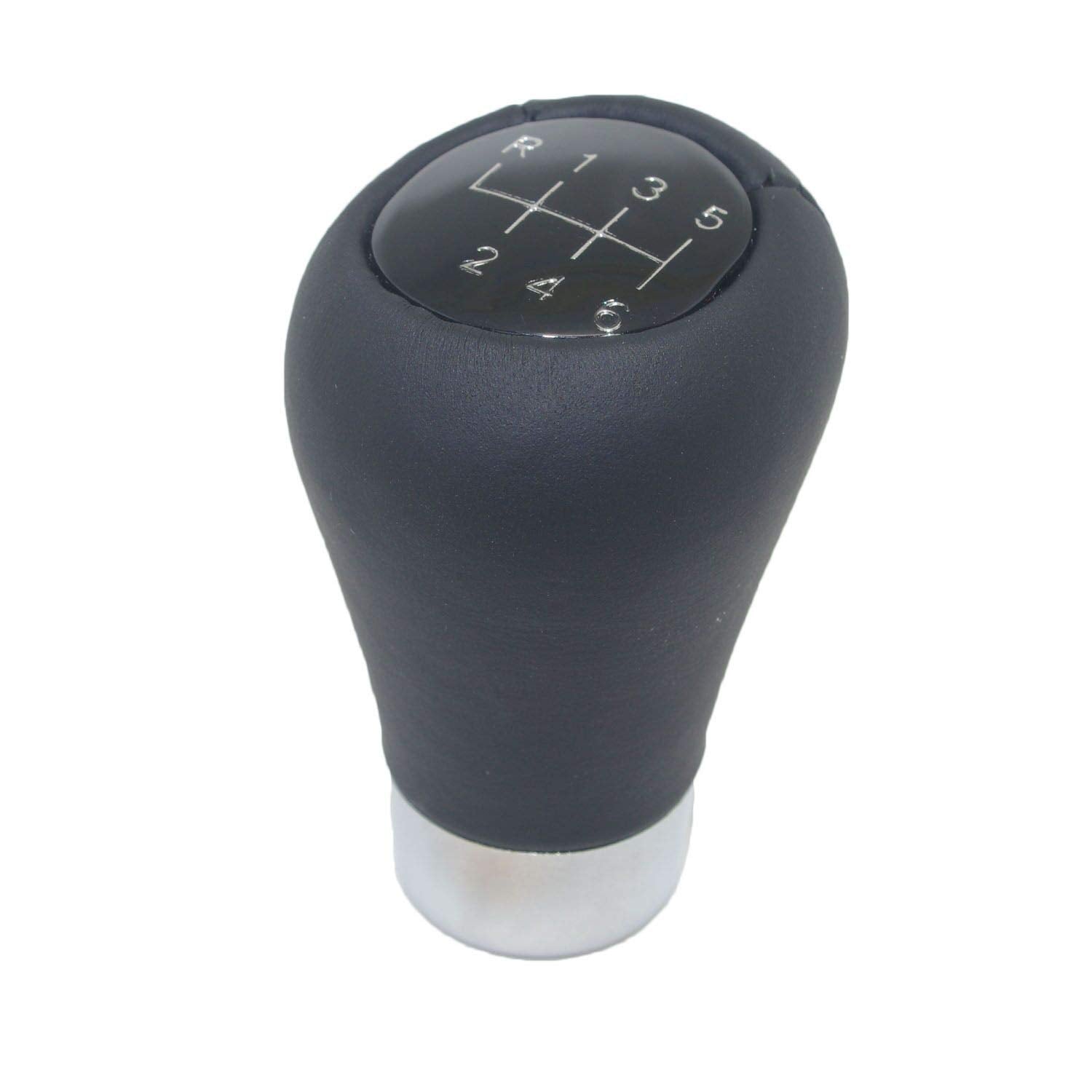 Pursuestar Black Genuine Leather 6 Speed Manual Short Shift Knob for BMW 1 3 5 6 Series E30 E32 E34 E36 E38 E39 E46 E53 E60 E63 