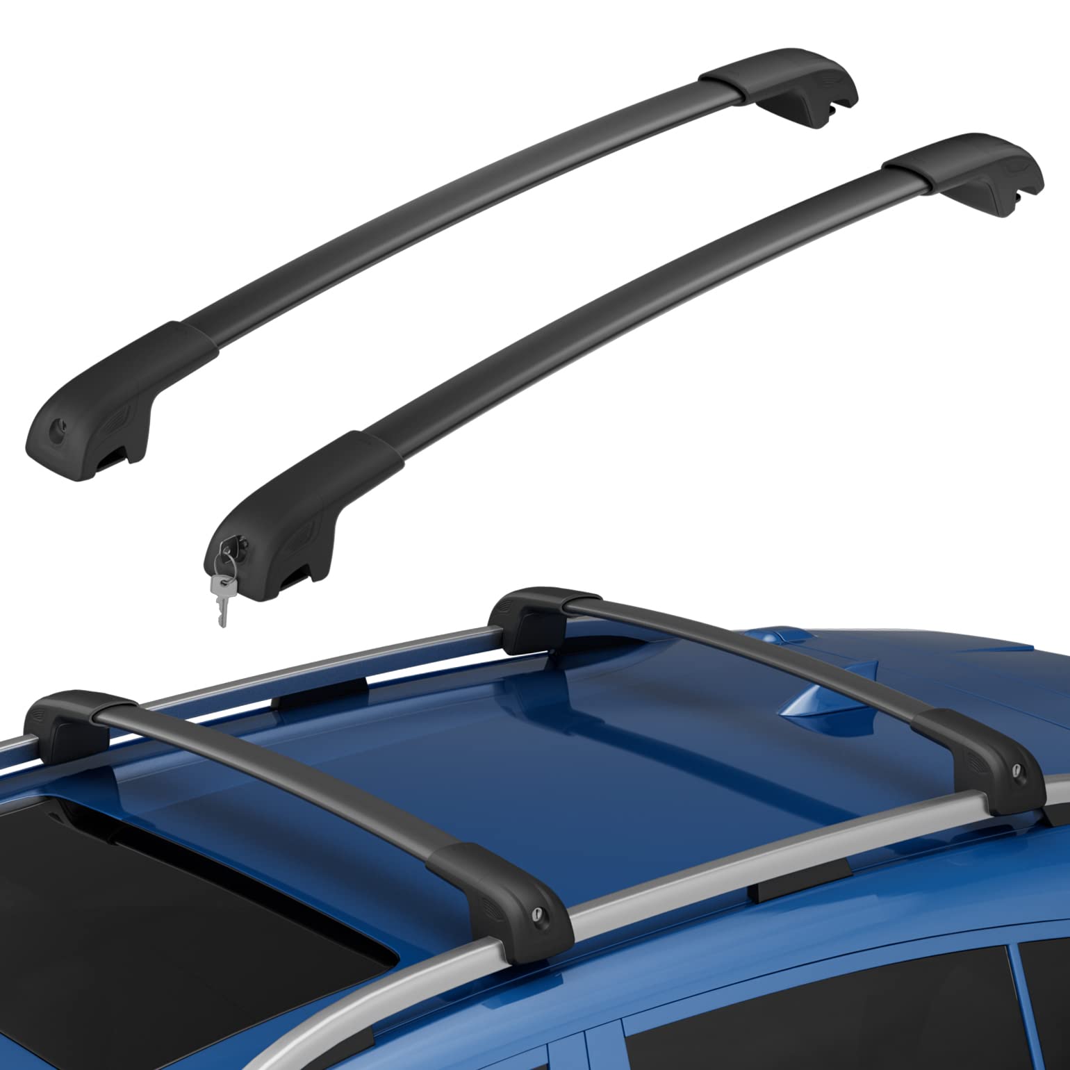 Hmmtyrack Car Roof Rack Cross Bars Compatible With Subaru Crosstrek 2018-2023 / Impreza 2017-2023, Lockable Aluminum Anti-Rust C