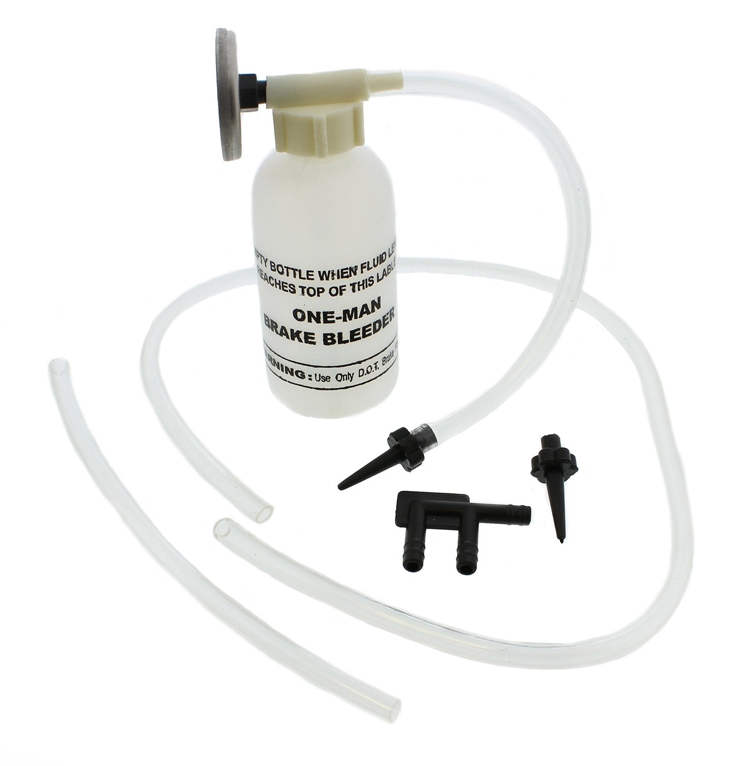 ABN One Man Brake Bleeder Kit - Small Brake Bleeder Bottle Brake Bleeding Kit with Magnet for One Man Jobs