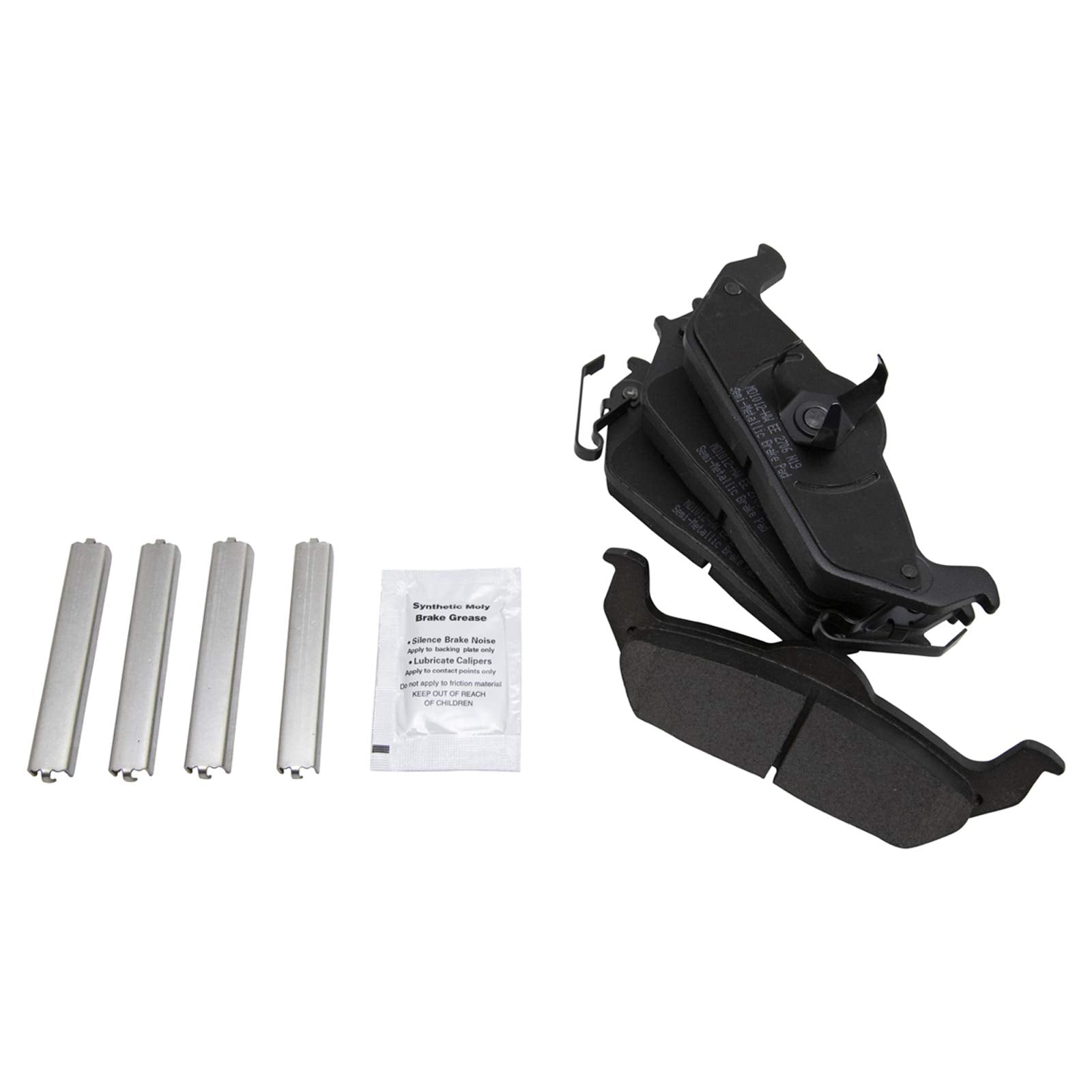 Trq Rear Brake Pad & Rotor Kit Brake Pads Brake Rotor Semi-Metallic Compatible With 2004-2011 Ford F-150 2006-2008 Lincoln Mark