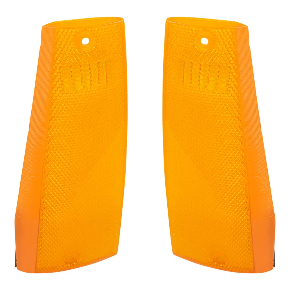 Brock Replacement Driver And Passenger Side, Side Marker Light Units With Single Headlights Compatible With 1984-1996 Cherokee 8