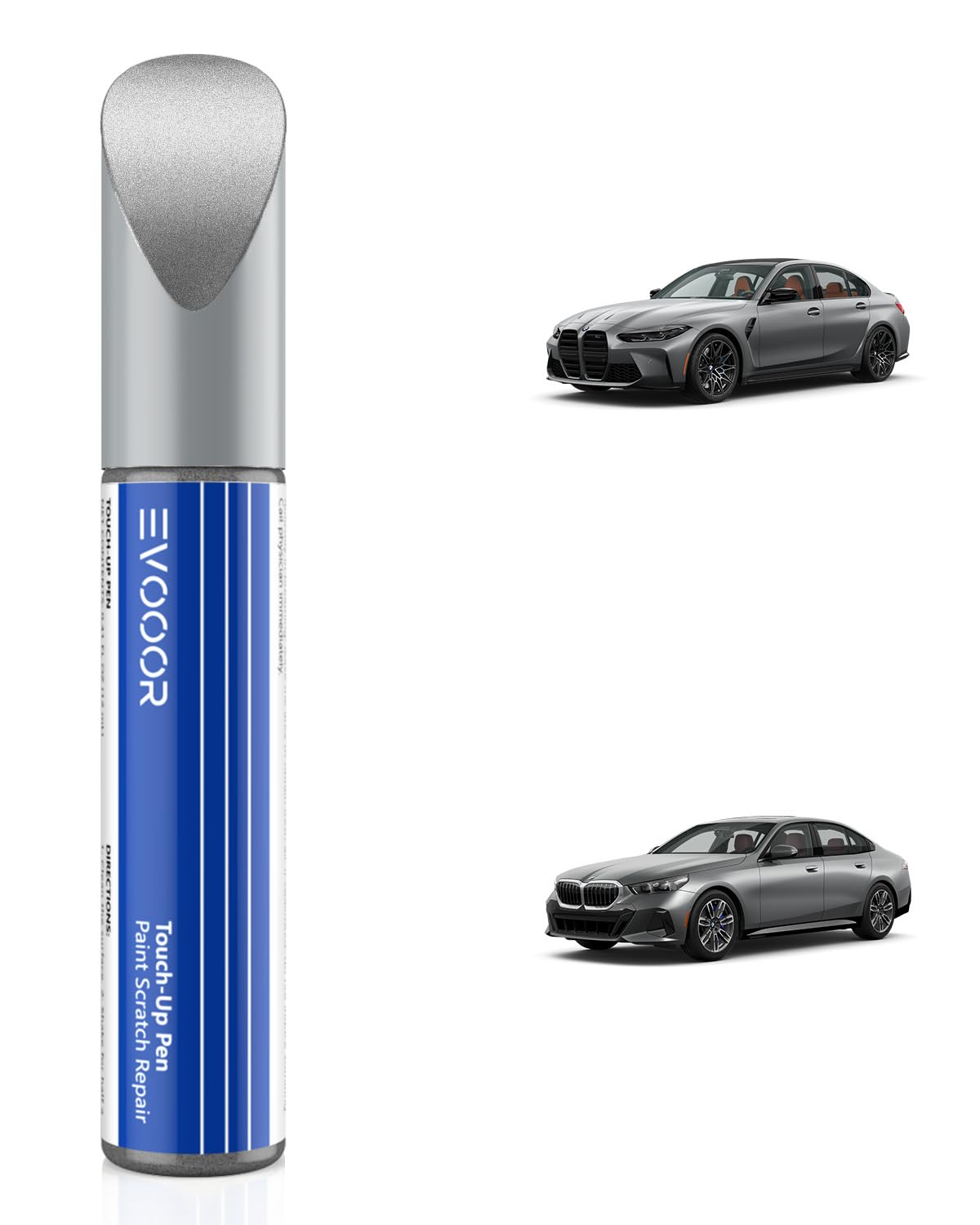 Touch Up Paint For Bmw, Titan Silver(354) Exact Match Touch Up Paint Car Scratch Repair (Titan Silver Metallic For 3/5 Series)