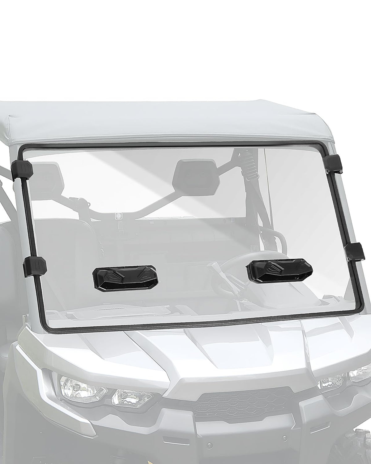 StarknightMT Scratch Resistant Vented Windshield Compatible With 2016-2025 Can-Am Defender HD5/HD8/HD10/MAX, Front Full Defender