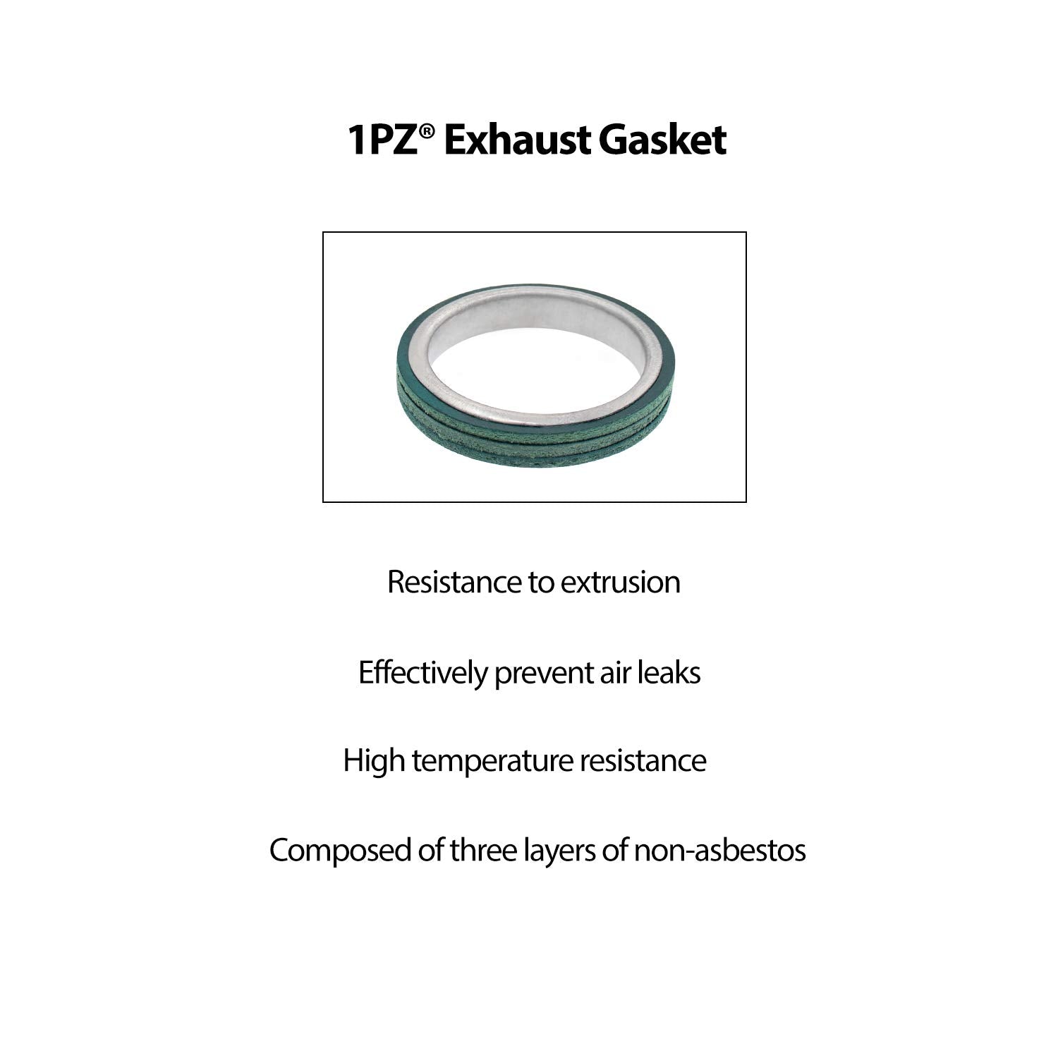 1Pz Mg2-Eg5 Exhaust Bolt And Gasket For Gy6 50Cc 70Cc 90Cc 110Cc 125Cc 150Cc Scooters Atvs (Black)