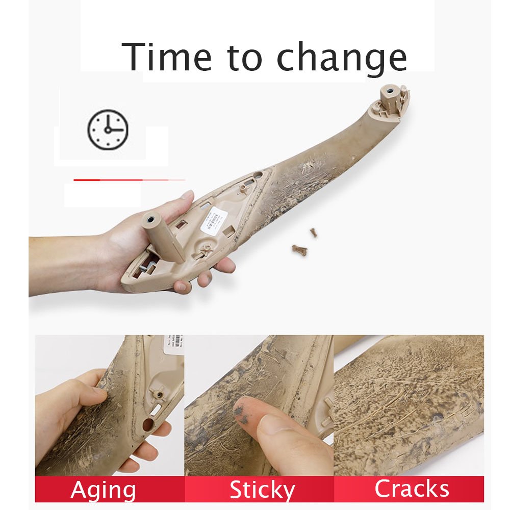 Jaronx For Bmw 3/4 Series Door Handle, Inner Door Supprot Handle Pull Strap Grab Cover Passenger Side Right Front Armrest Bracke