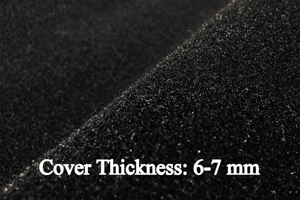 Fcovergurus Dash Cover Mat for Volvo 240-265, Custom Fit, Black Polyester, Model F62
