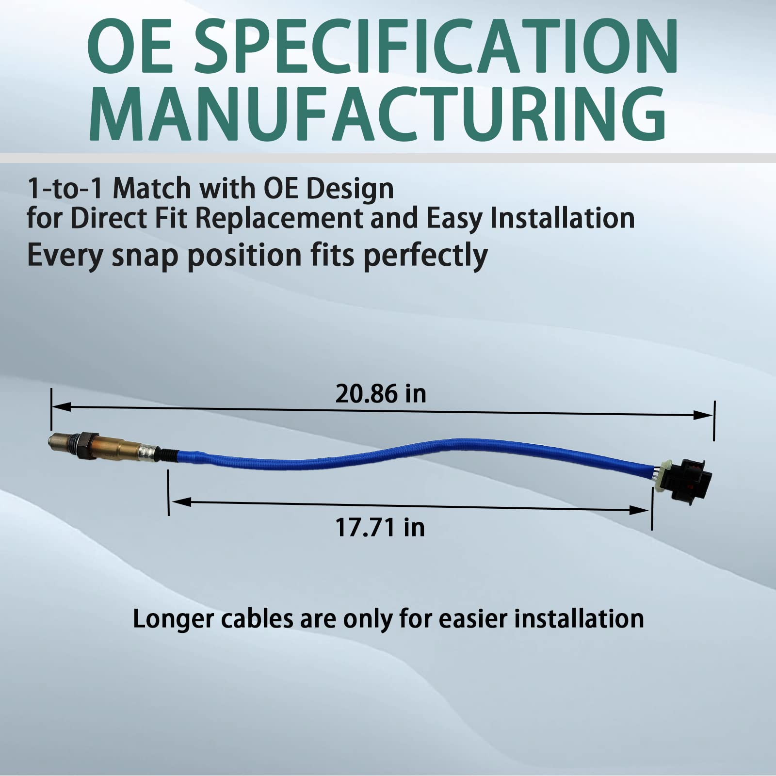 ChawYI 234-4528 Downstream Oxygen O2 Sensor Compatible with Chevy Cruze Limited Sonic Trax, for Pontiac G8 Boxster, Saab 9-3 9-4