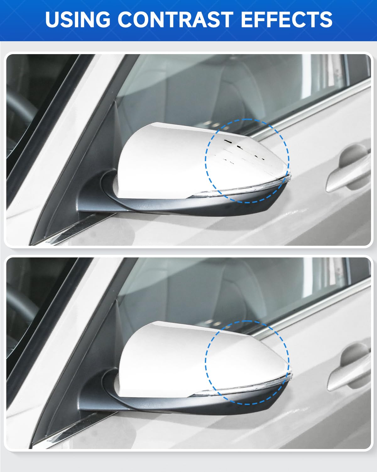 W6H Serenity White Pearl Touch Up Paint Compatible with Hyundai Exact Match Touch Up Paint Car Scratch Repair