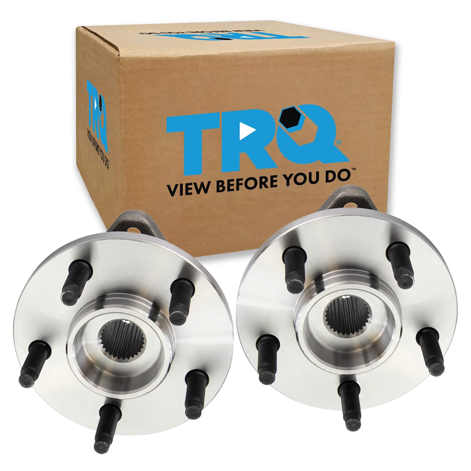 Trq Front Wheel Hub Bearings Assembly Set Compatible With 2009-2011 Ford Ranger 2003-2009 Mazda B4000