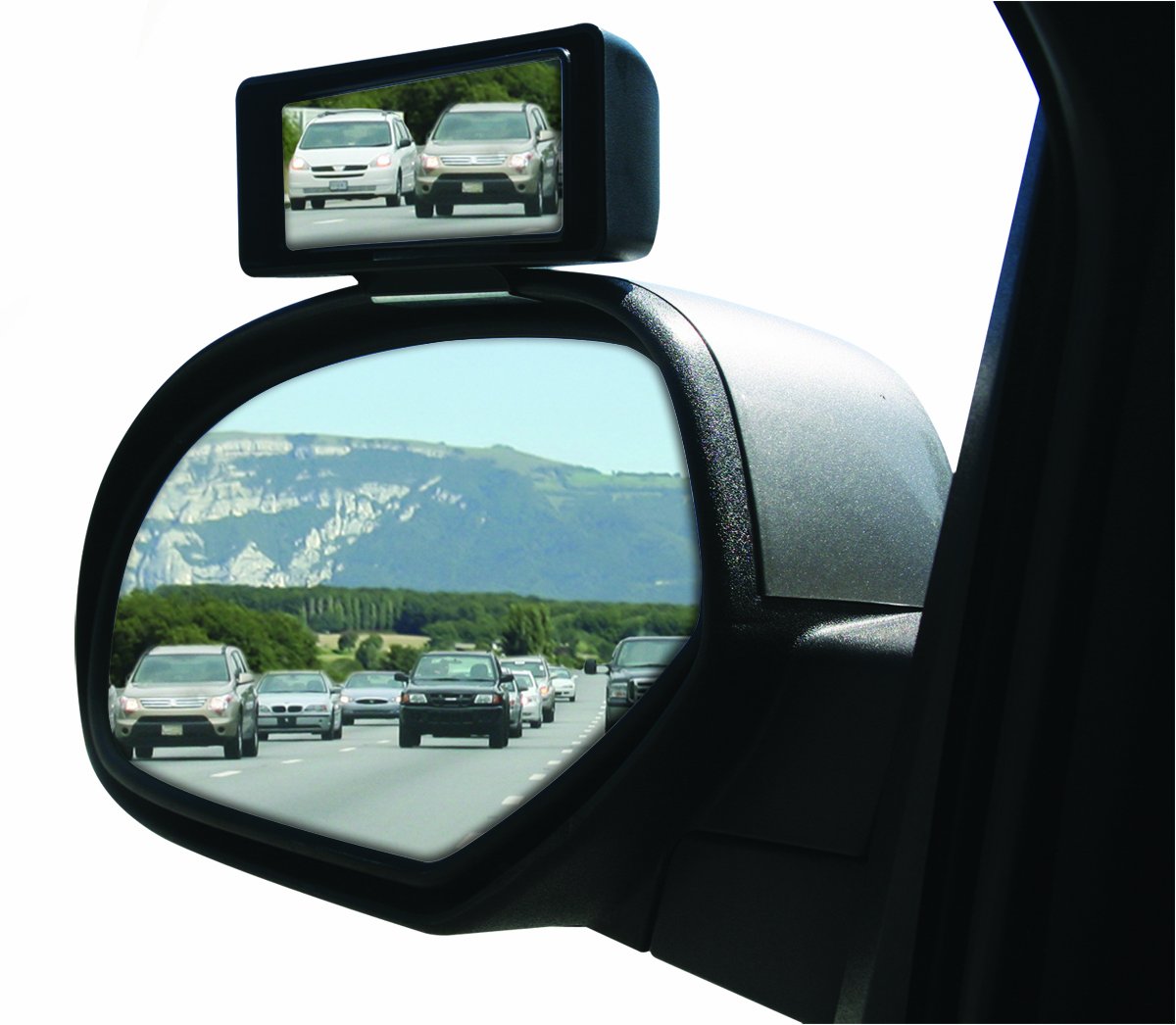 Camco 25633 Blind Spot Mirror - Convex, Supplementary Side View