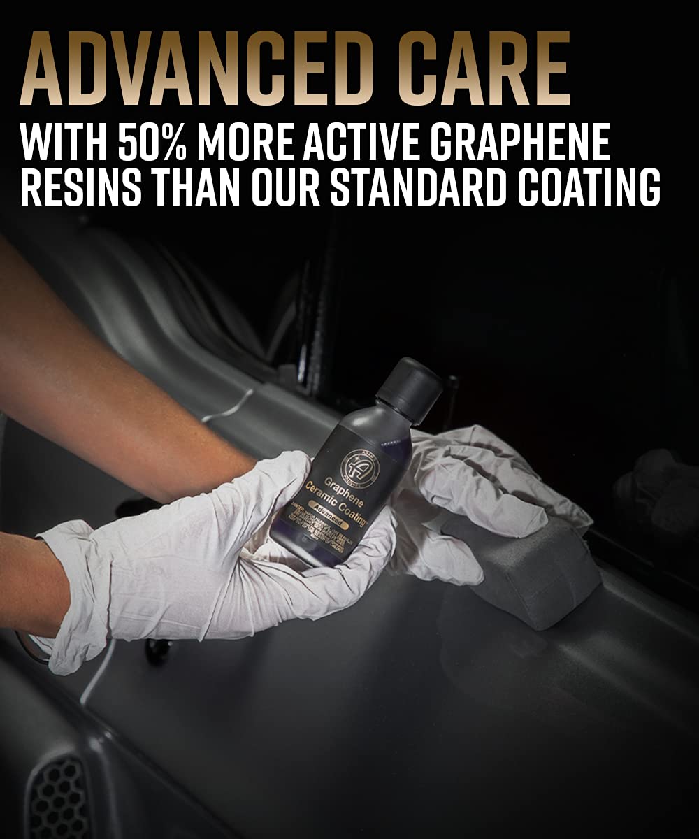Adam's Polishes Graphene Ceramic Coating Kit - 10H Protection, UV Glow Technology, Standard Size, Ideal for Car Detailing