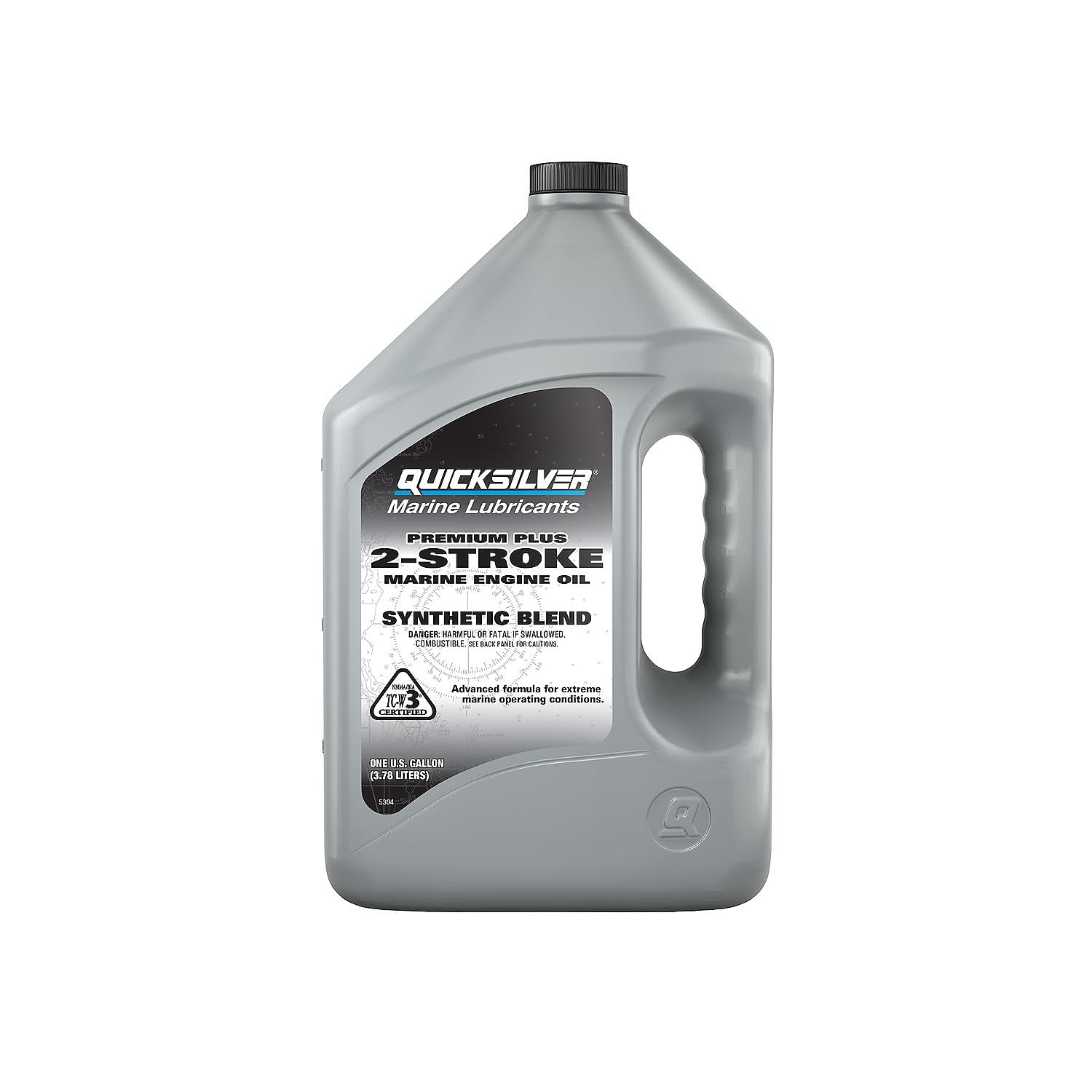 Quicksilver 858027Q01 Premium Plus 2-Cycle Outboard Oil, 1 Gallon
