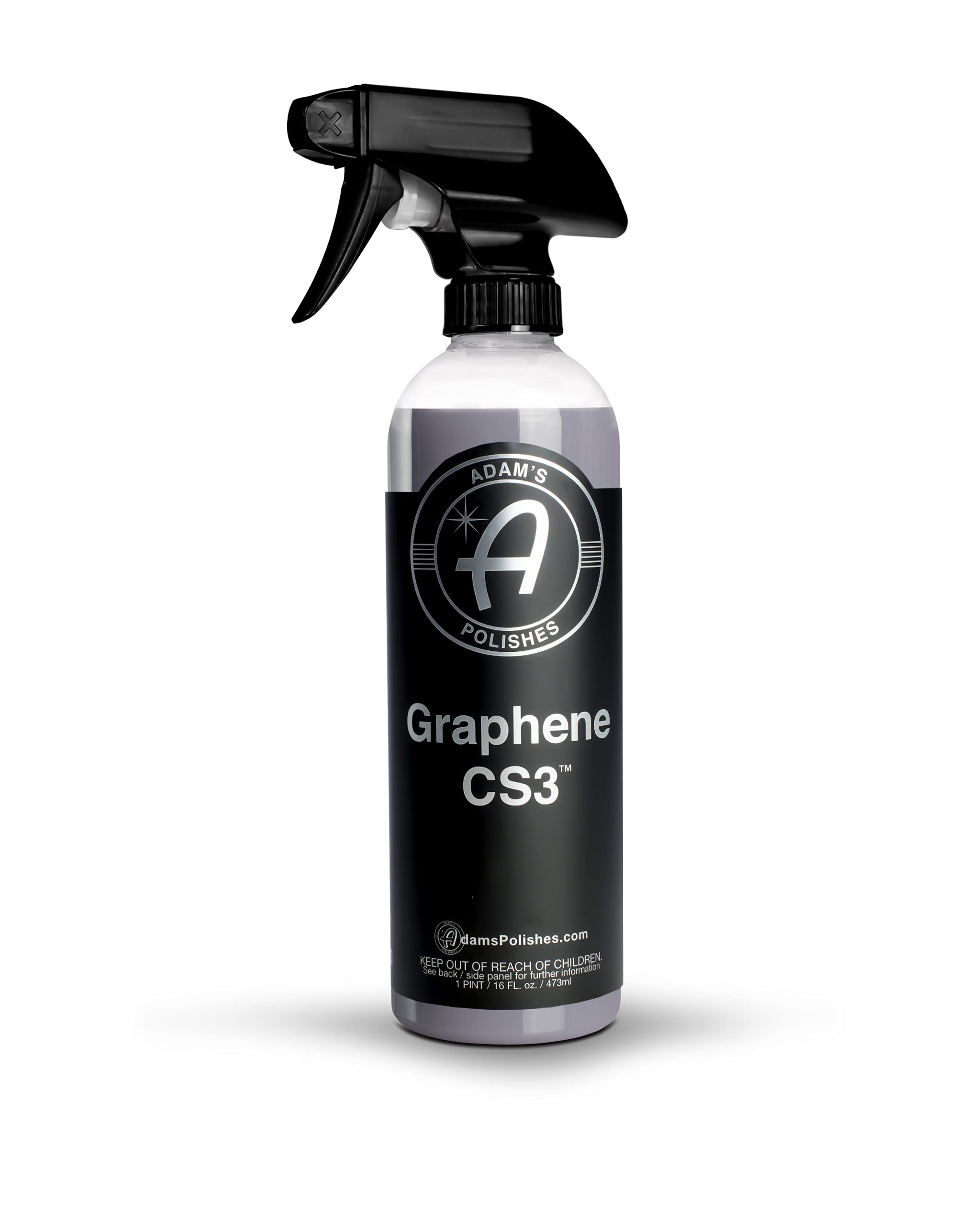Adams Polishes Graphene CS3 (16oz) - Graphene Waterless Wash Ceramic Spray Coating Detail Spray | High Gloss Car Wash Cleaning 