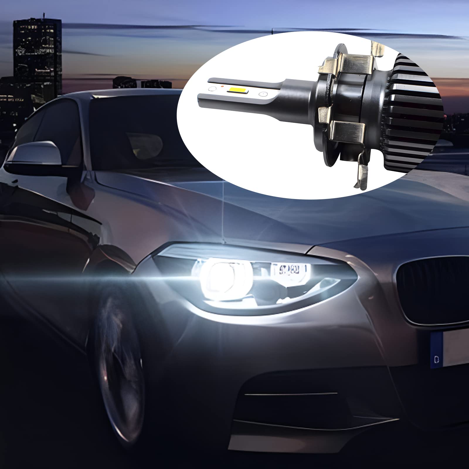 1 Pair H7 Led Adapter Led Headlamp Retainer, H7 Led Headlamp Adapter Bulb Base Holder Socket Retainer Compatible With Vw/Mercedesbenz/Audi/Bmw/Buick/Hyundai/Nissan/Saab