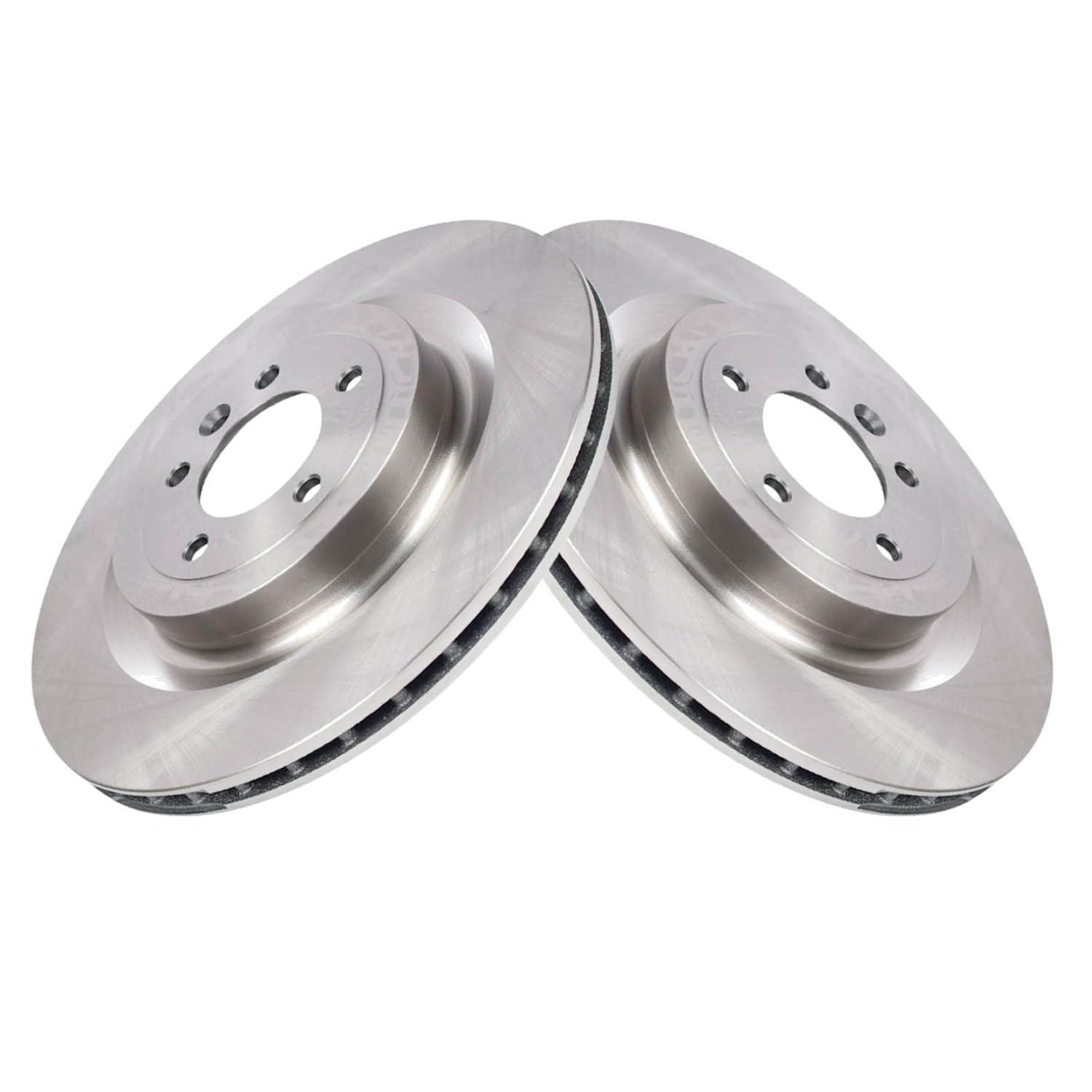 Trq Rear Brake Rotors Set Compatible With 2021-2023 Land Rover Defender 110 Defender 90 Discovery 2013-2022 Range Rover 2014-202