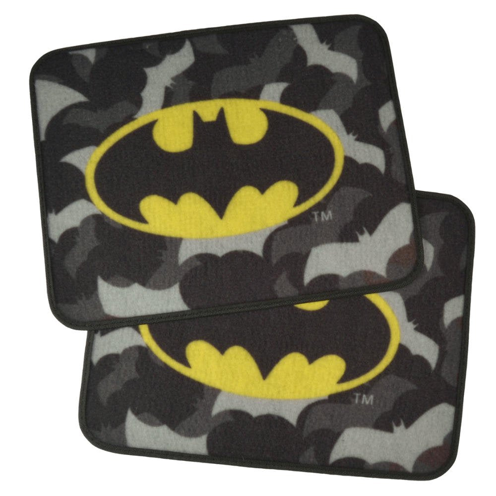 Bdk Wbmt-2301 Wbmt2301 Batman Carpet Floor Mats, 4 Piece, Black/Gray